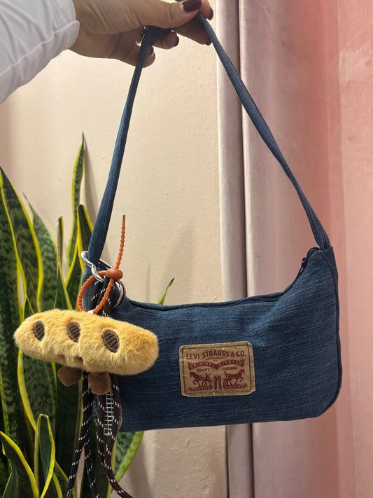 Borsa Levis upcycling denim scuro