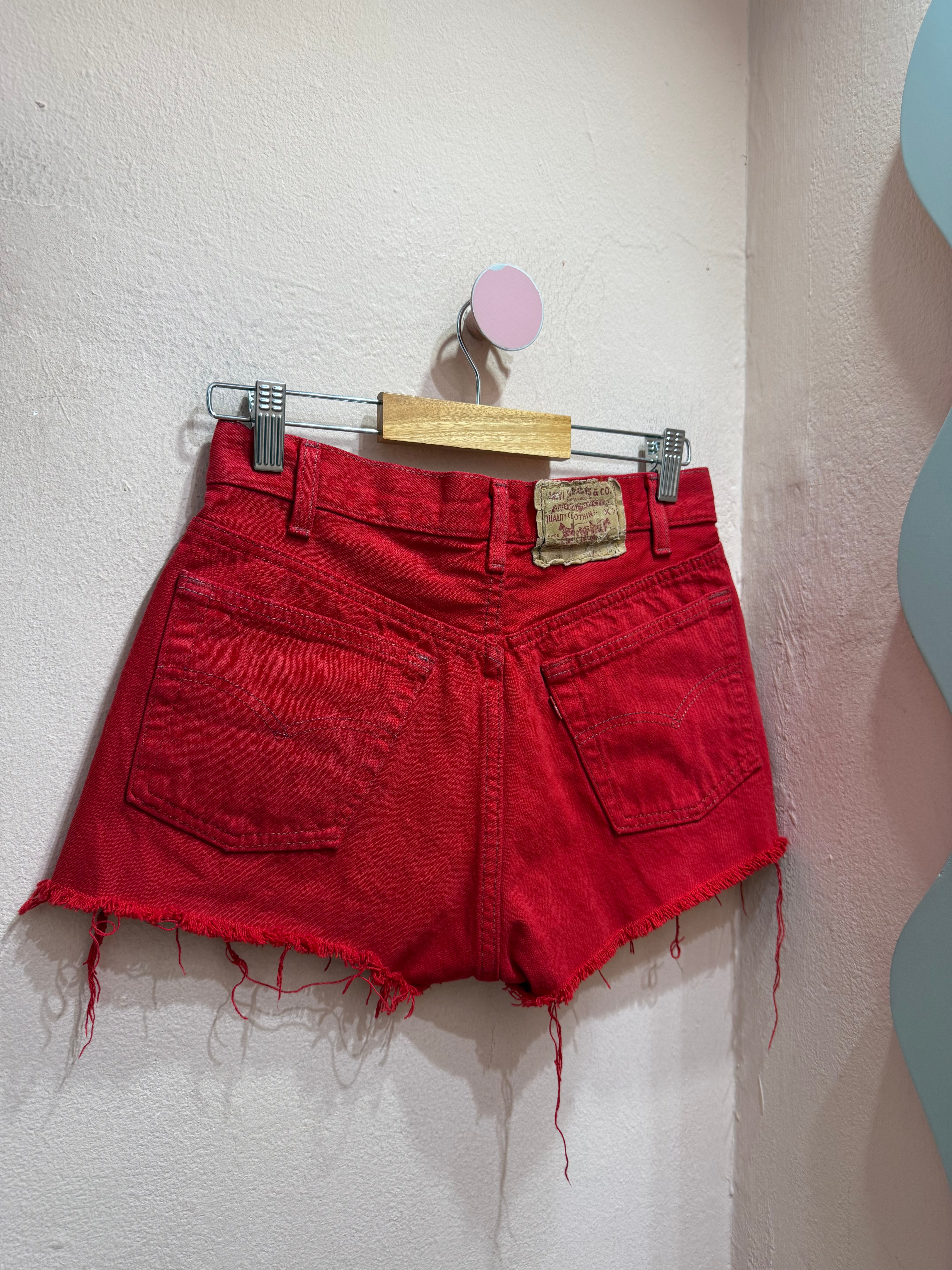 Shorts Levis vintage rosso