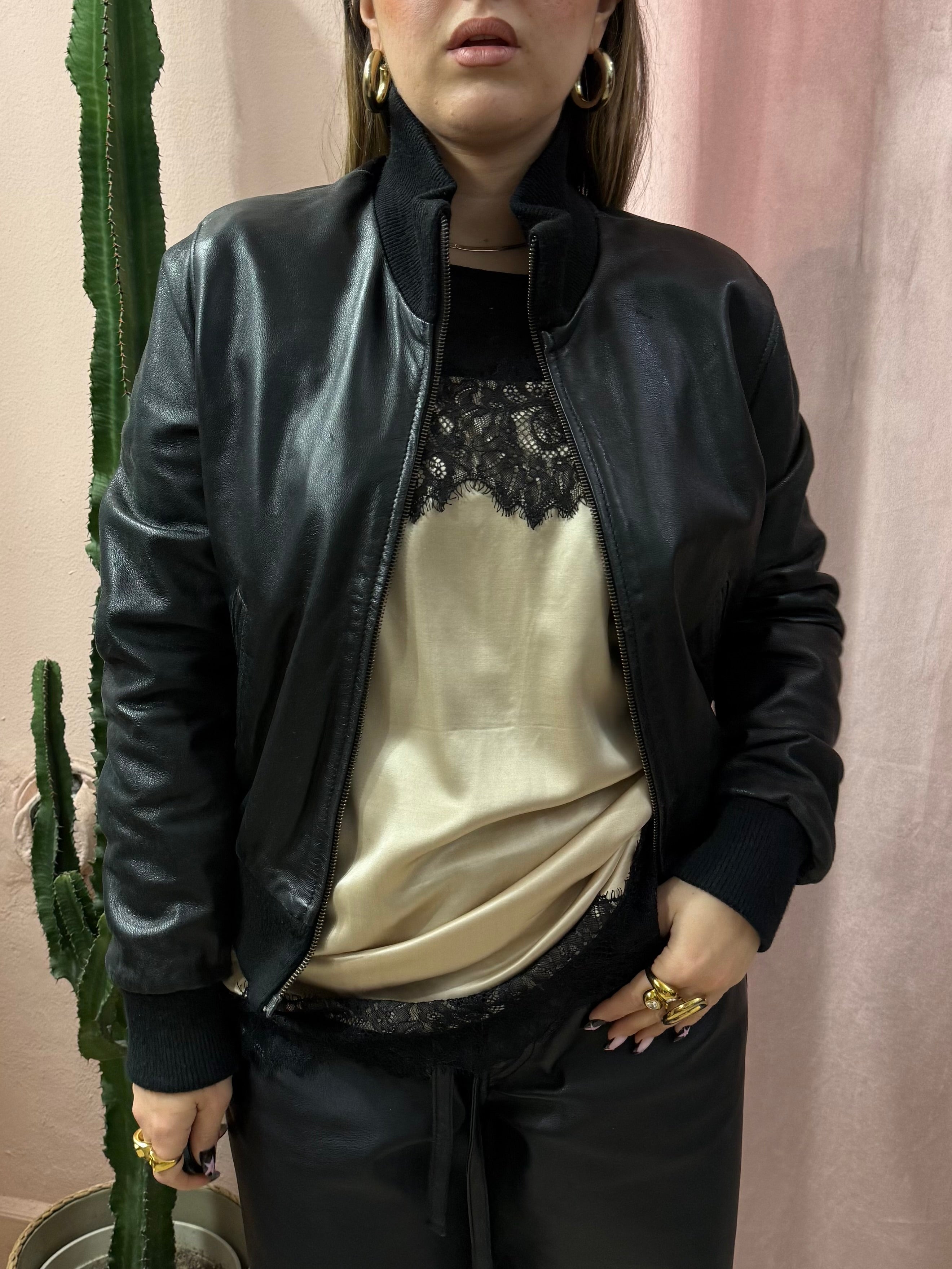 Giacca in vera pelle 00s