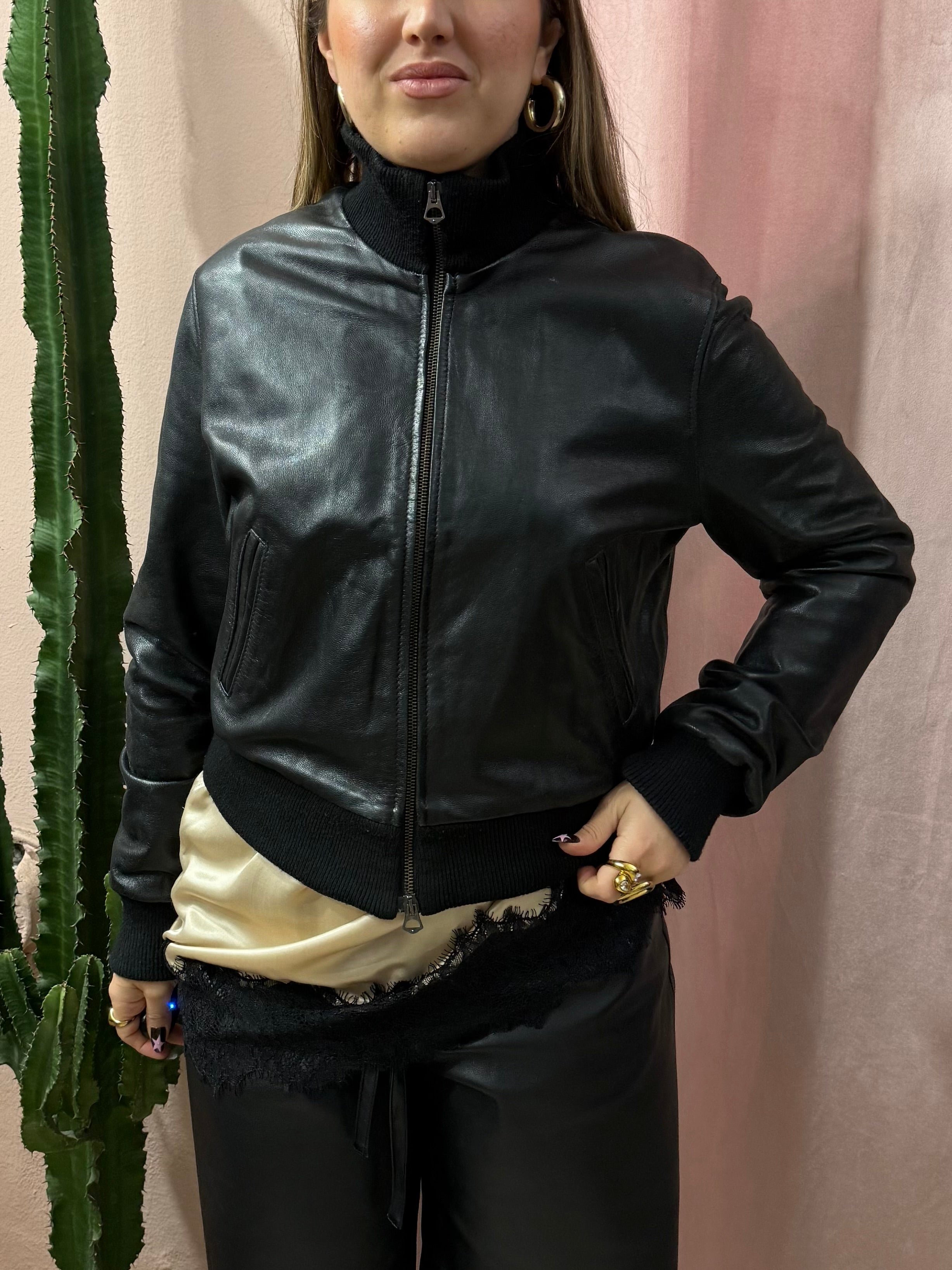 Giacca in vera pelle 00s