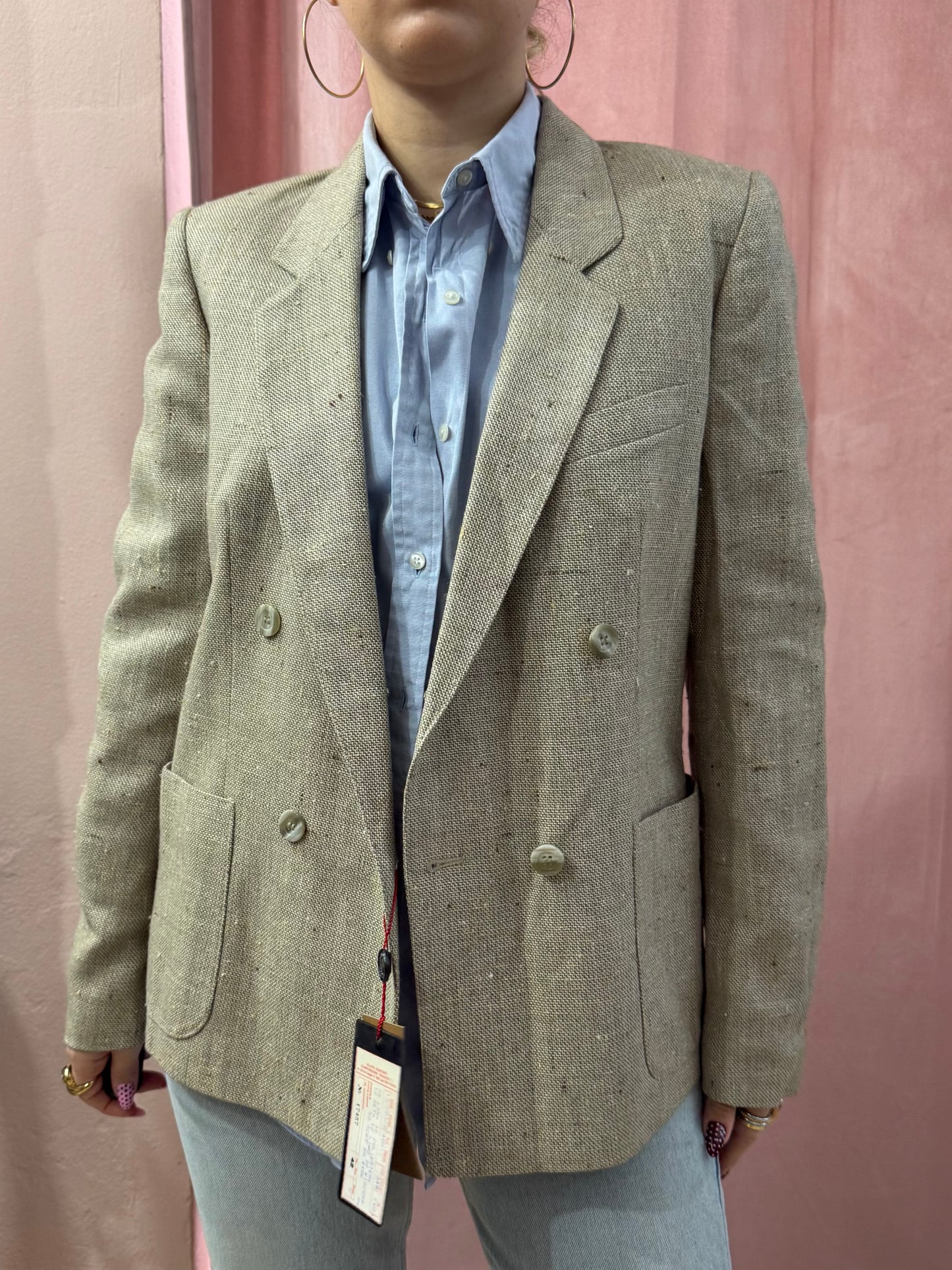 Blazer sartoriale new old stock lana misto seta