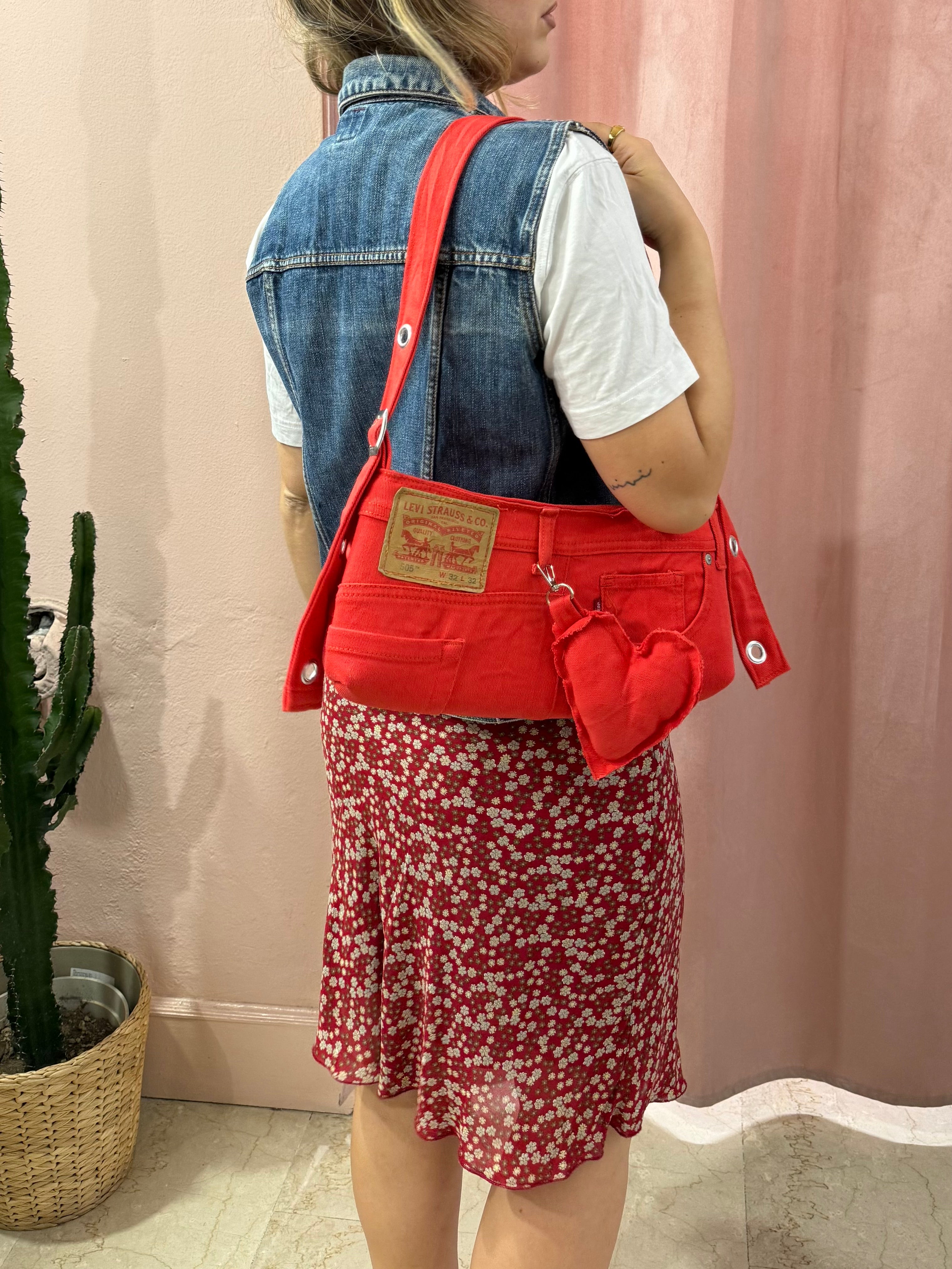 Gonna midi 00s bordeaux a fiori