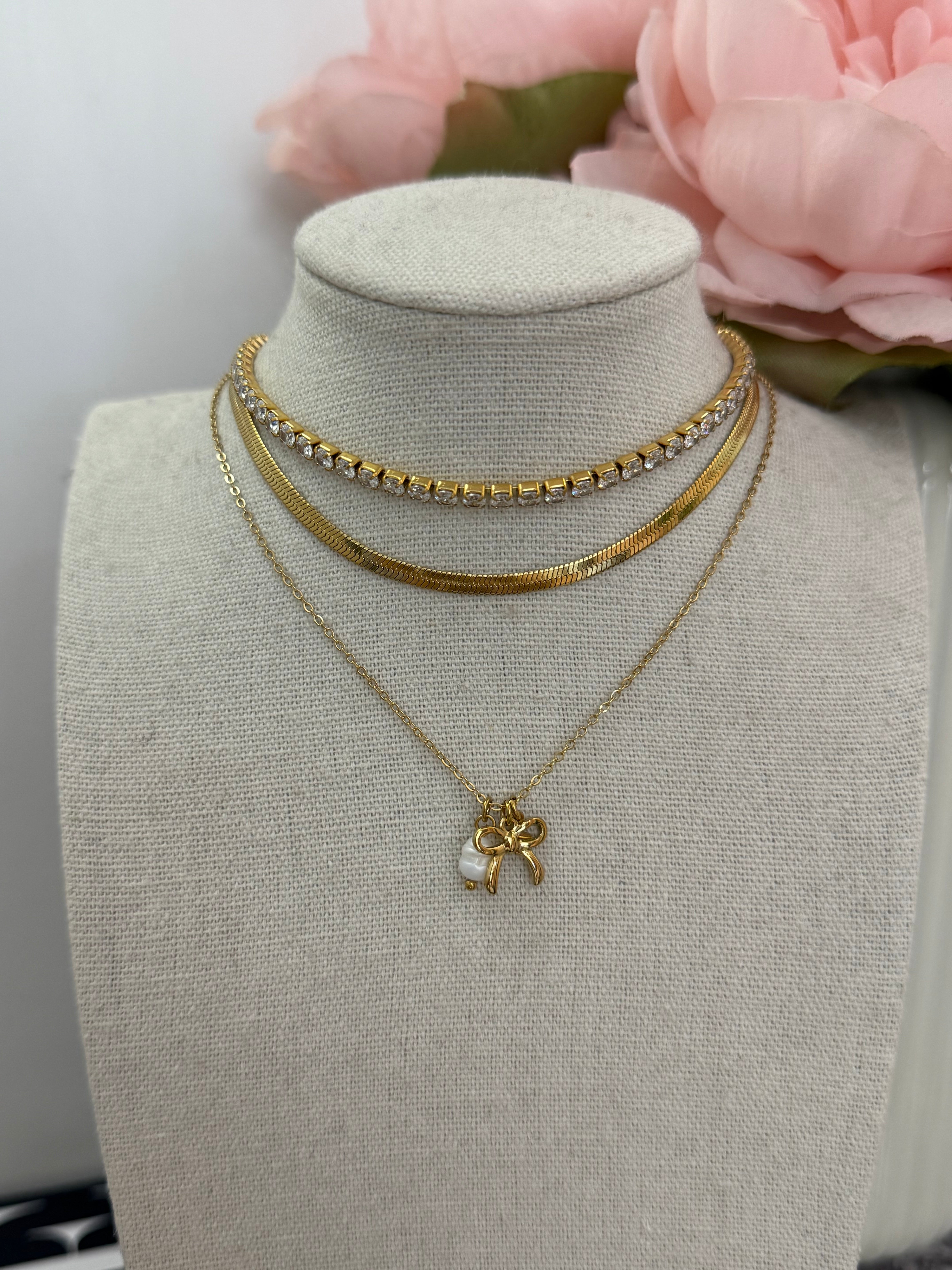 Collana con fiocco mini
