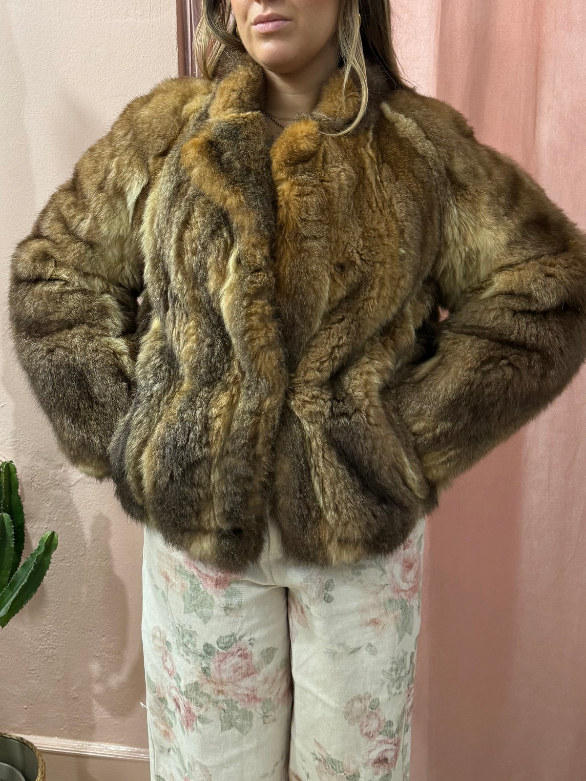 Pelliccia vintage crop