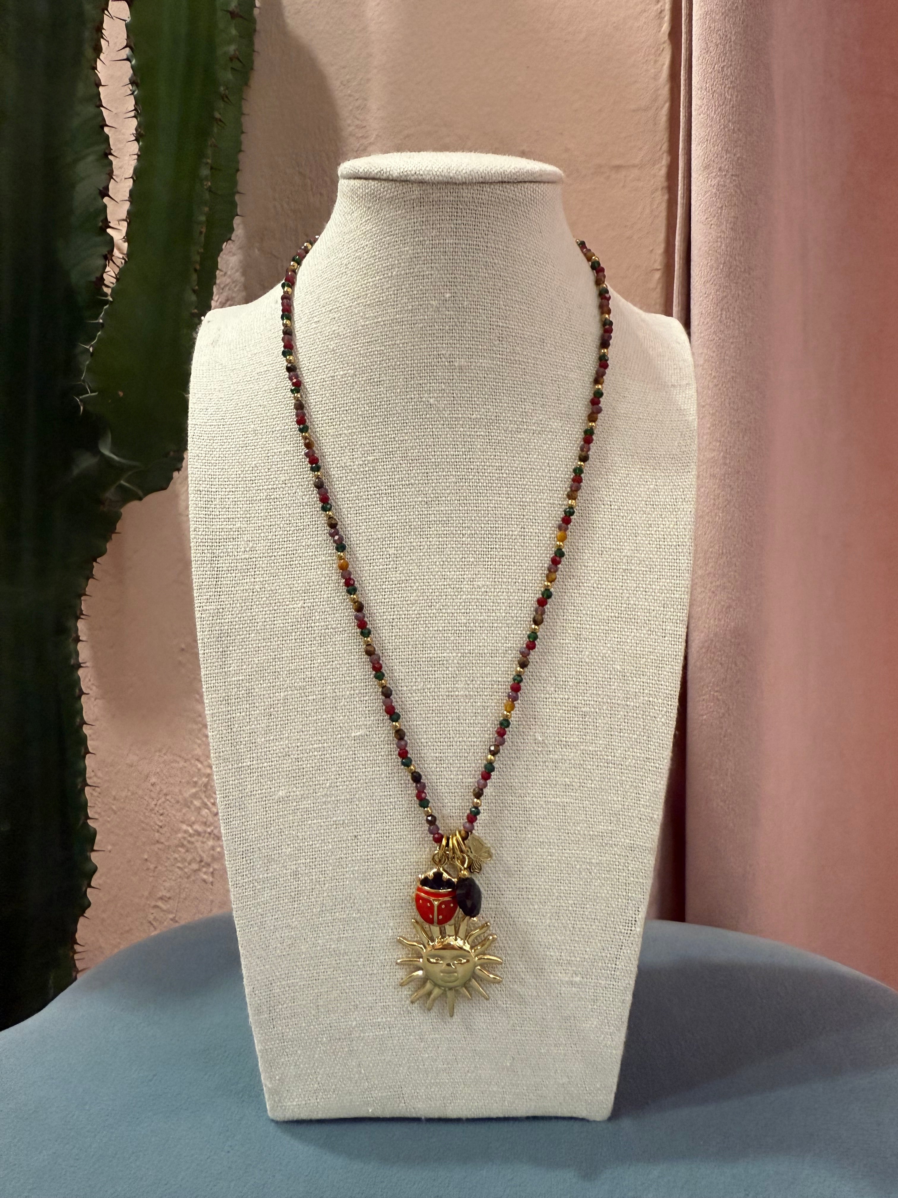 Collana con Sole portafortuna