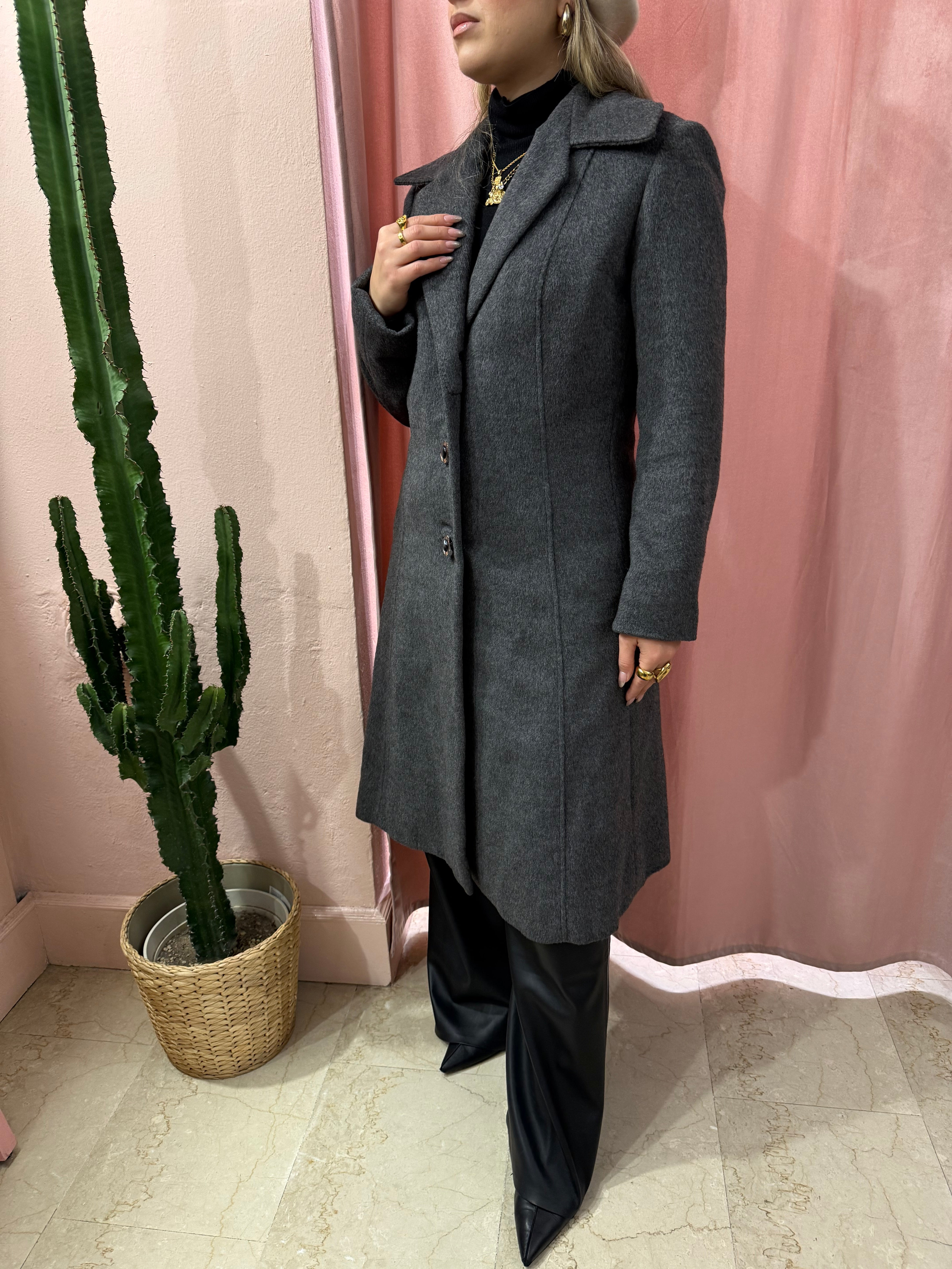 Cappotto sartoriale in lama grigio