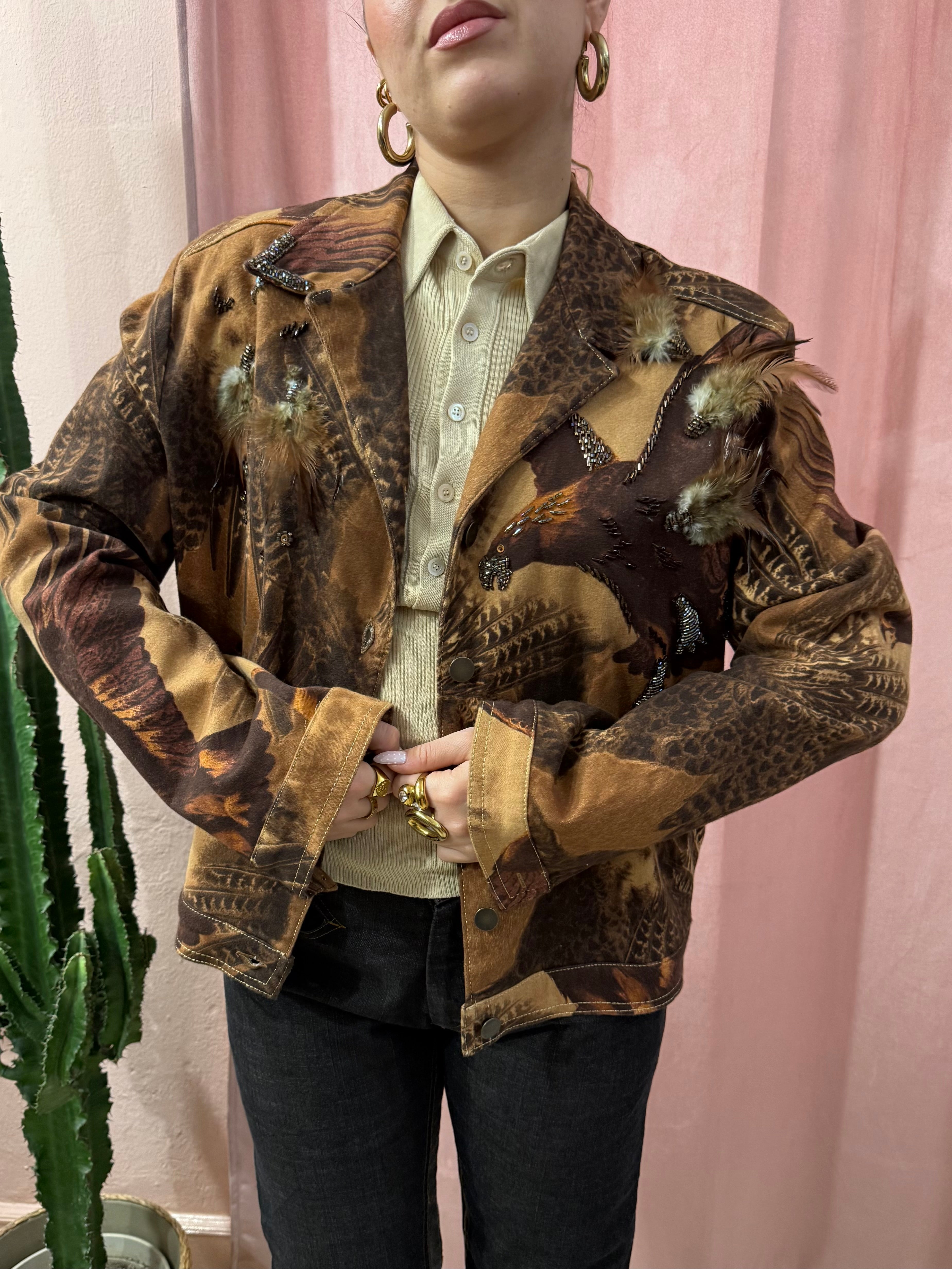 Giacca vintage ricamata