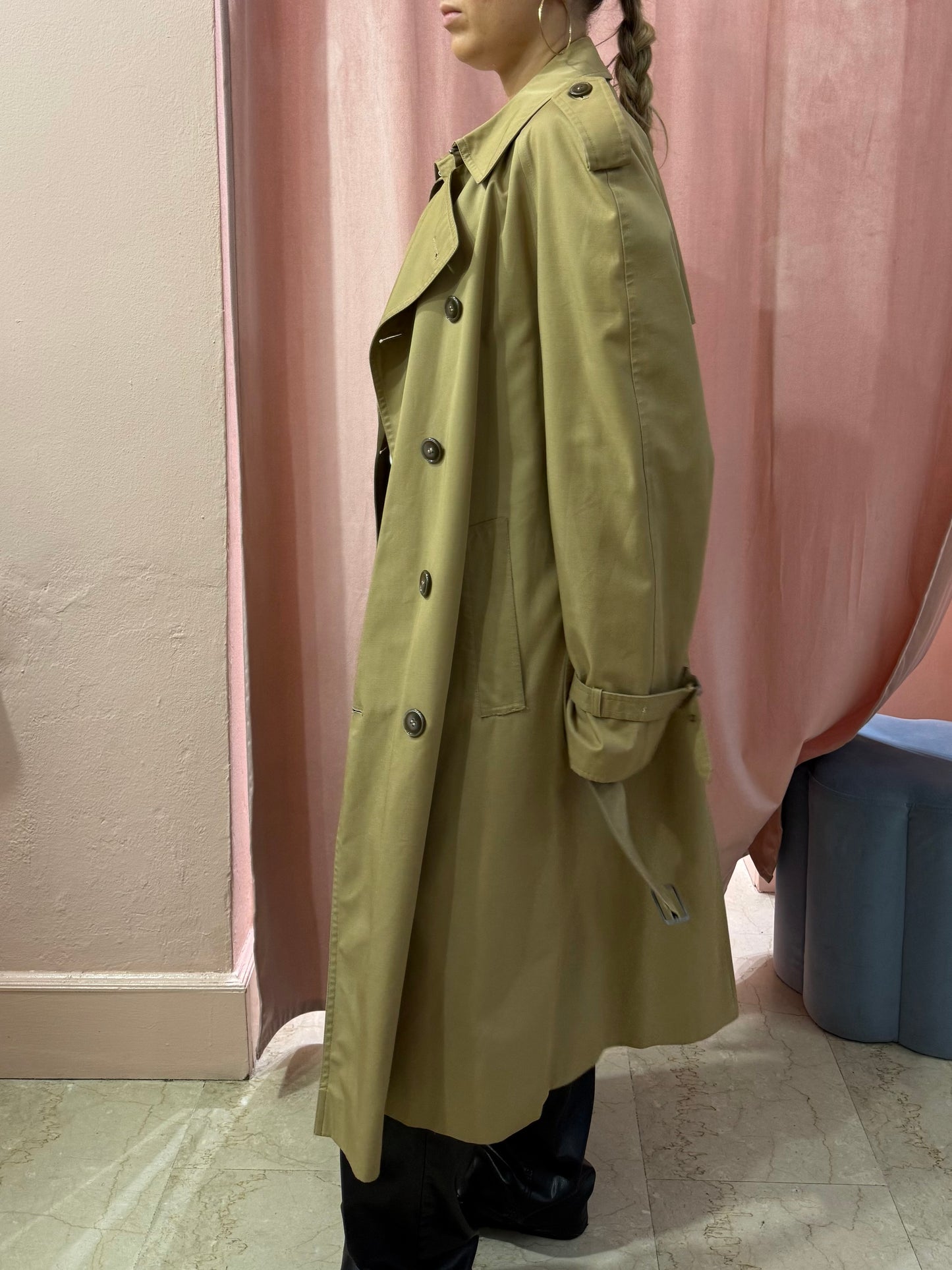 Trench vintage con cinturino