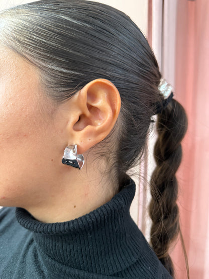 Orecchini “Eclat” gold/ silver