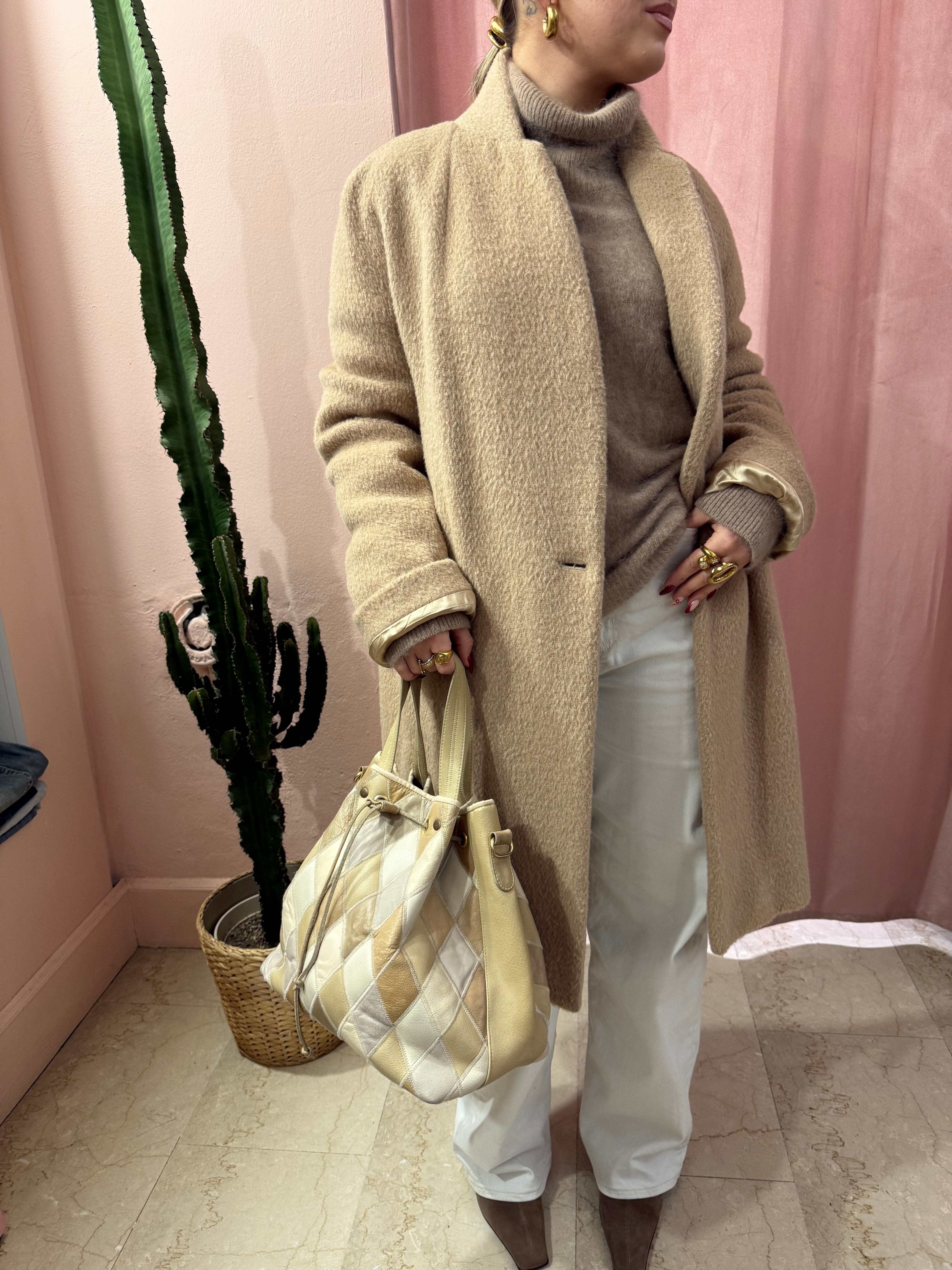 Cappotto Les Copains lana, alpaca e mohair