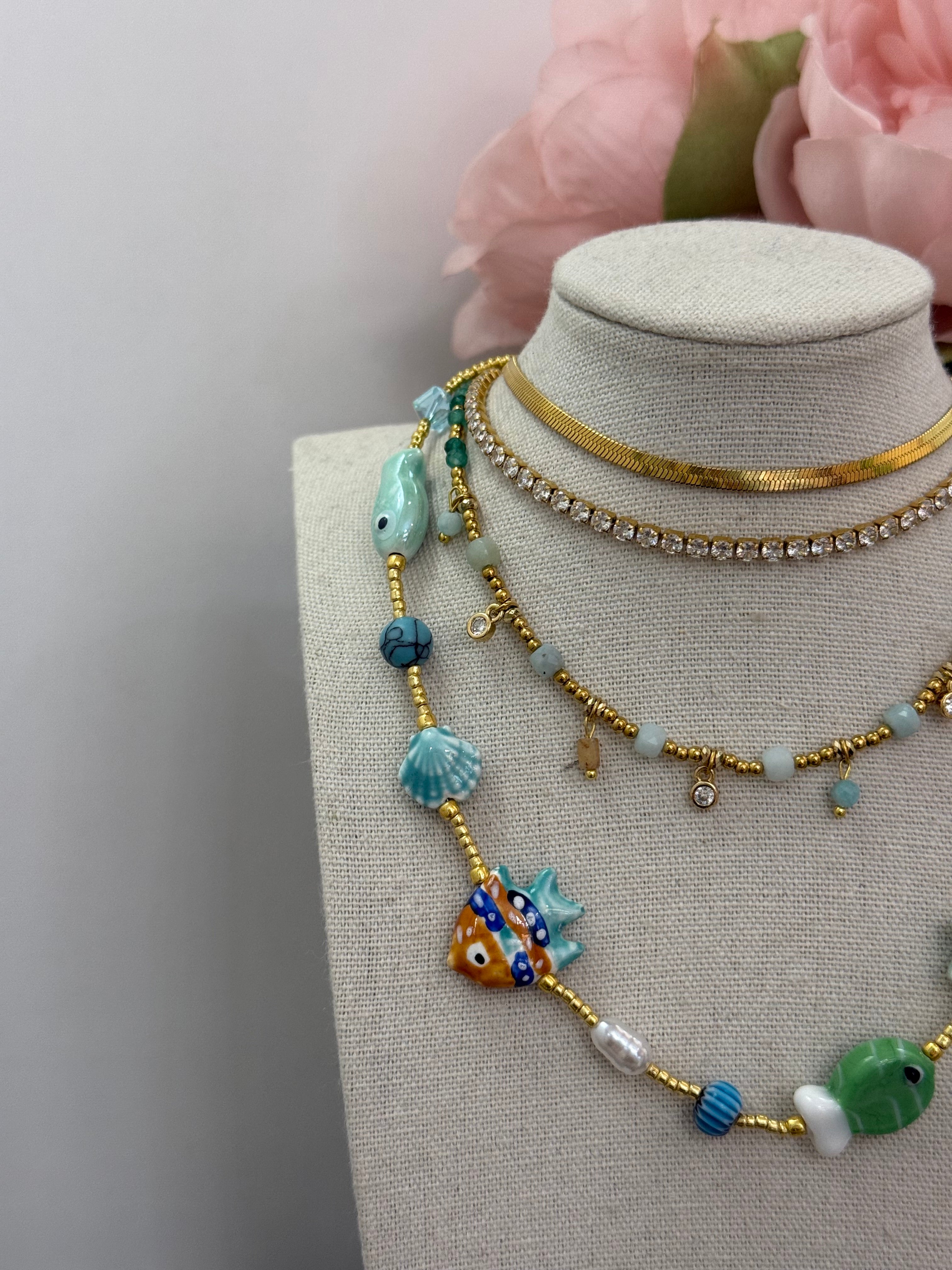Collana girocollo mediterraneo