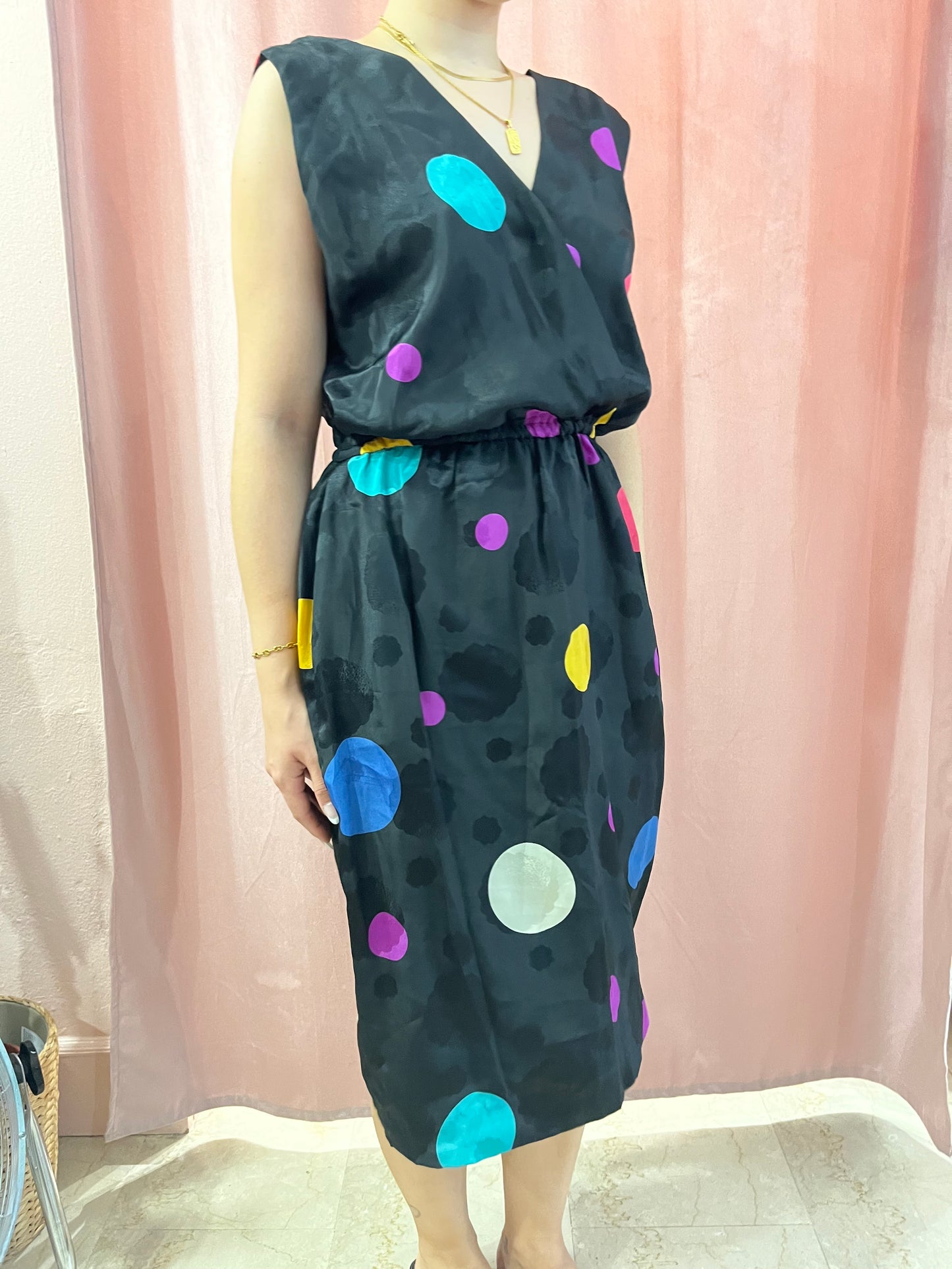 Vestito vintage pois colorati