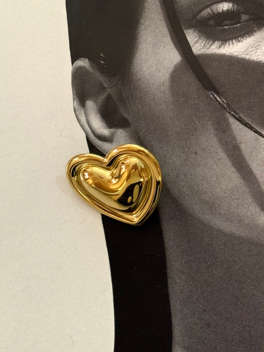 Orecchini cuore gold