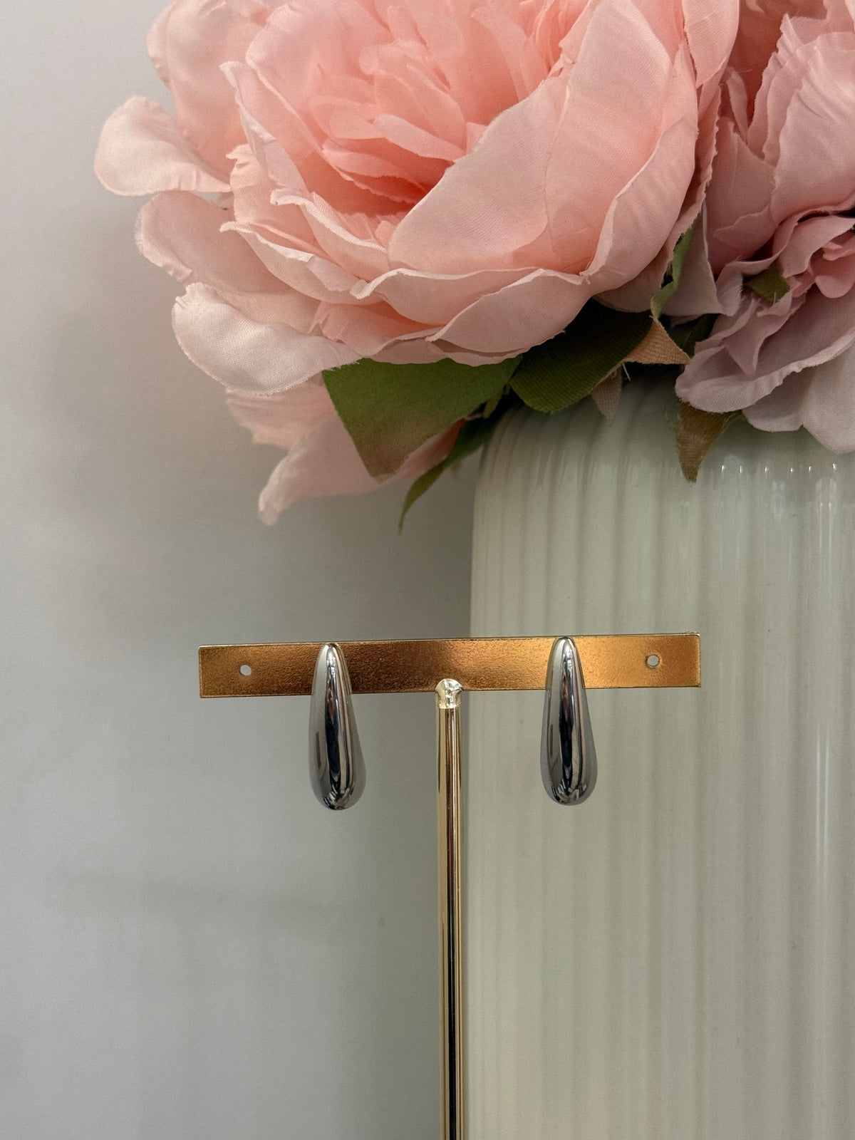 orecchini goccia slim| gold e silver