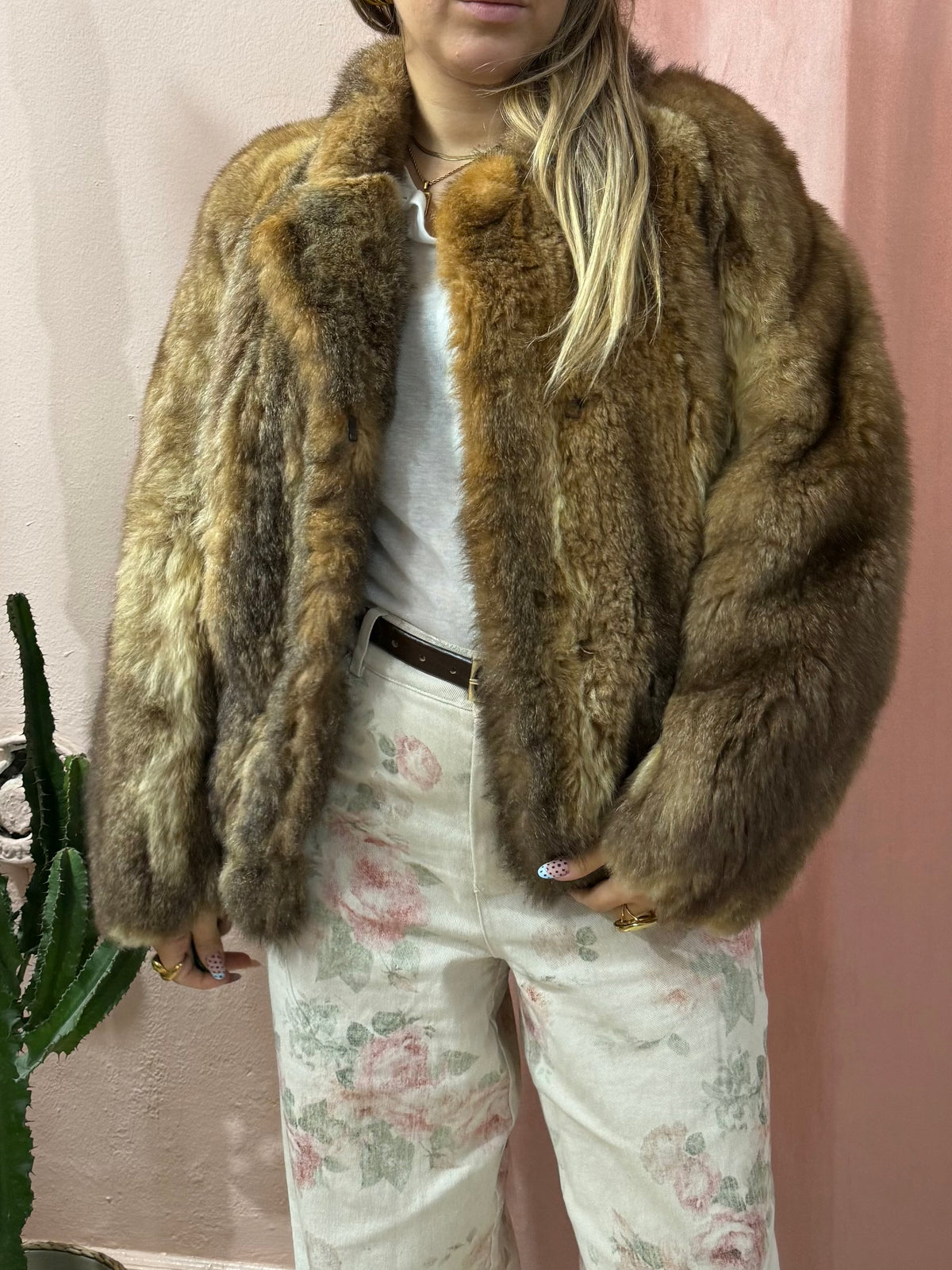 Pelliccia vintage crop