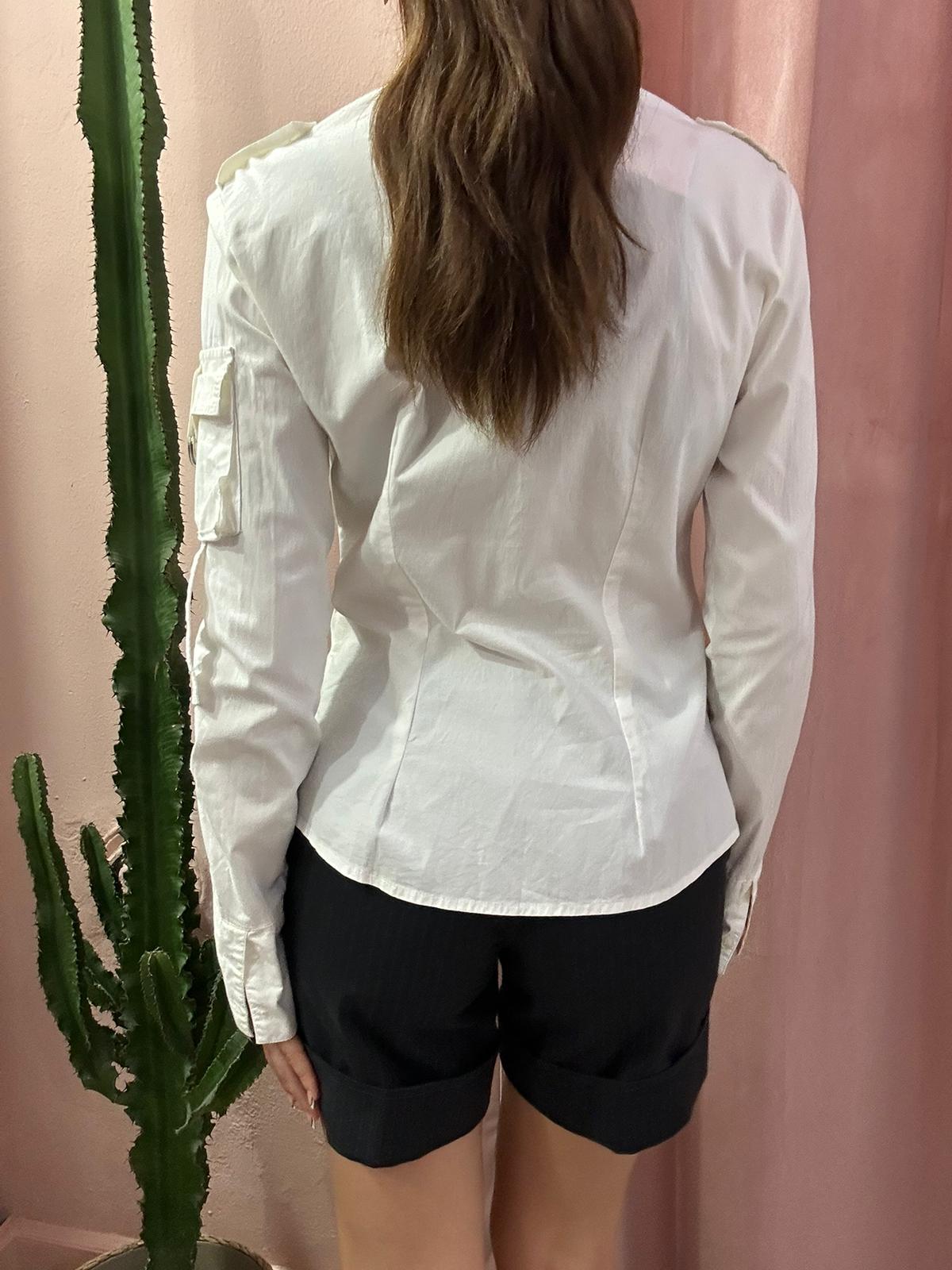Shorts in lanetta gessato nero