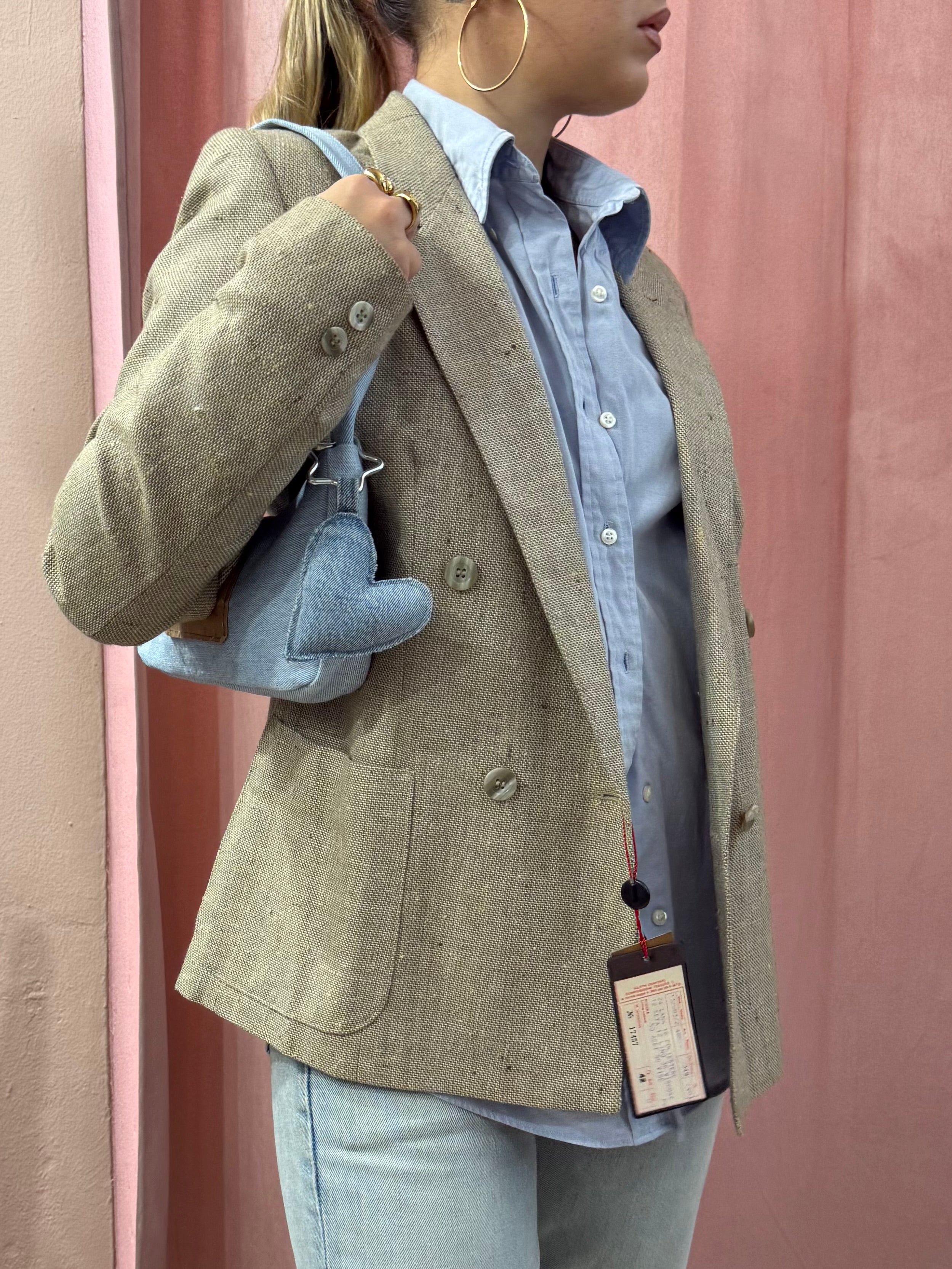 Blazer sartoriale new old stock lana misto seta