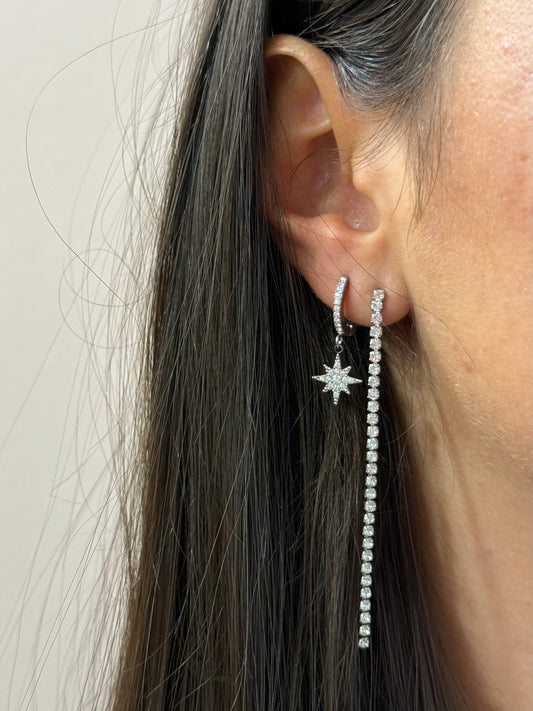 Orecchini “Cometa” silver