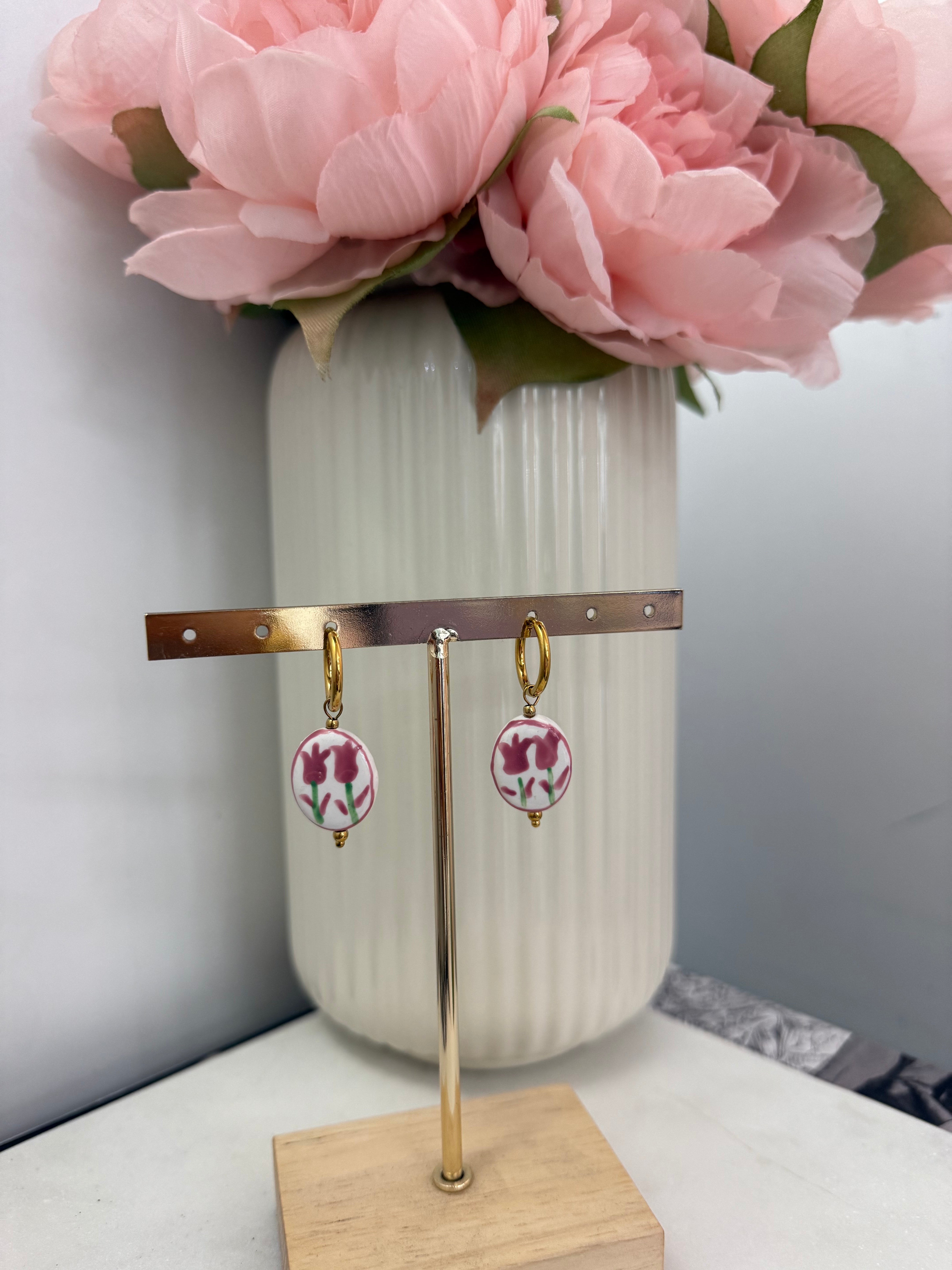 Orecchini pendenti ceramica più colori