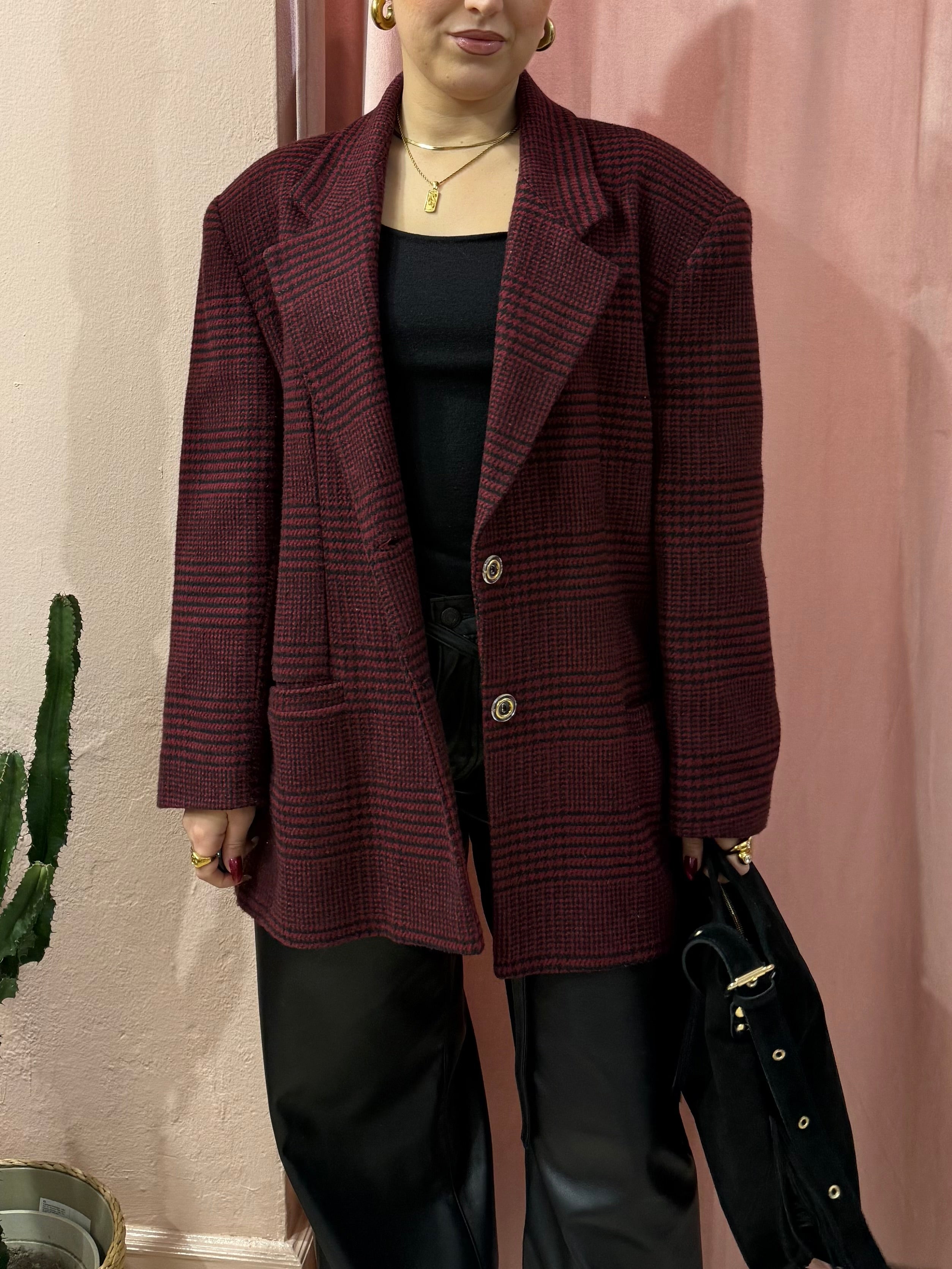 Blazer vintage check dal fit over