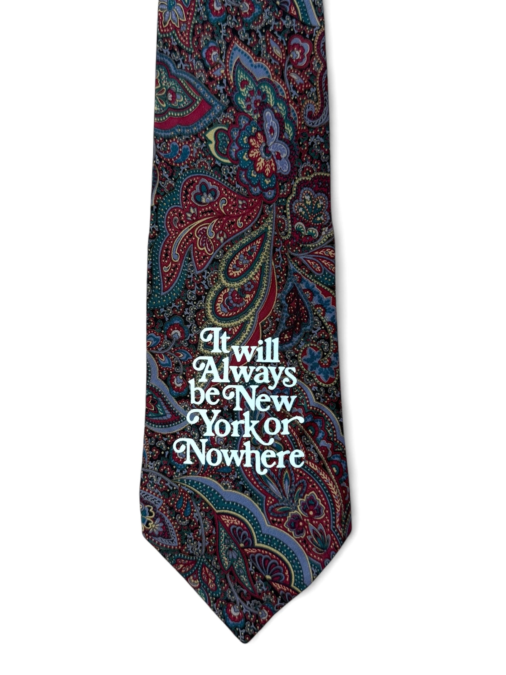 Cravatta paisley “New York or Nowhere”
