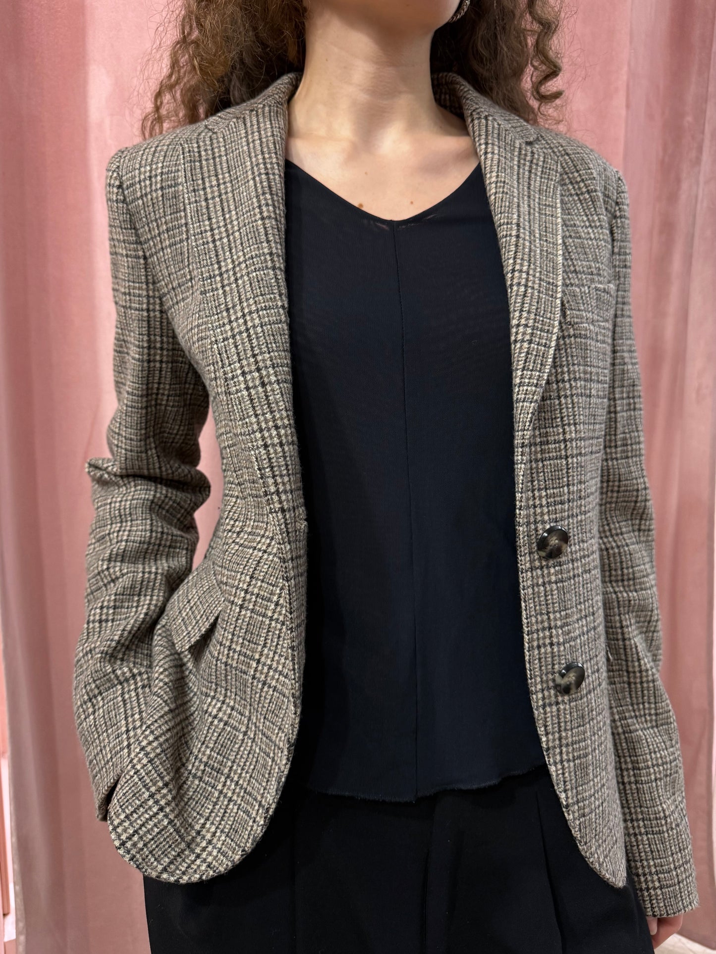 Blazer Iblues principe di Galles con toppe scamosciate
