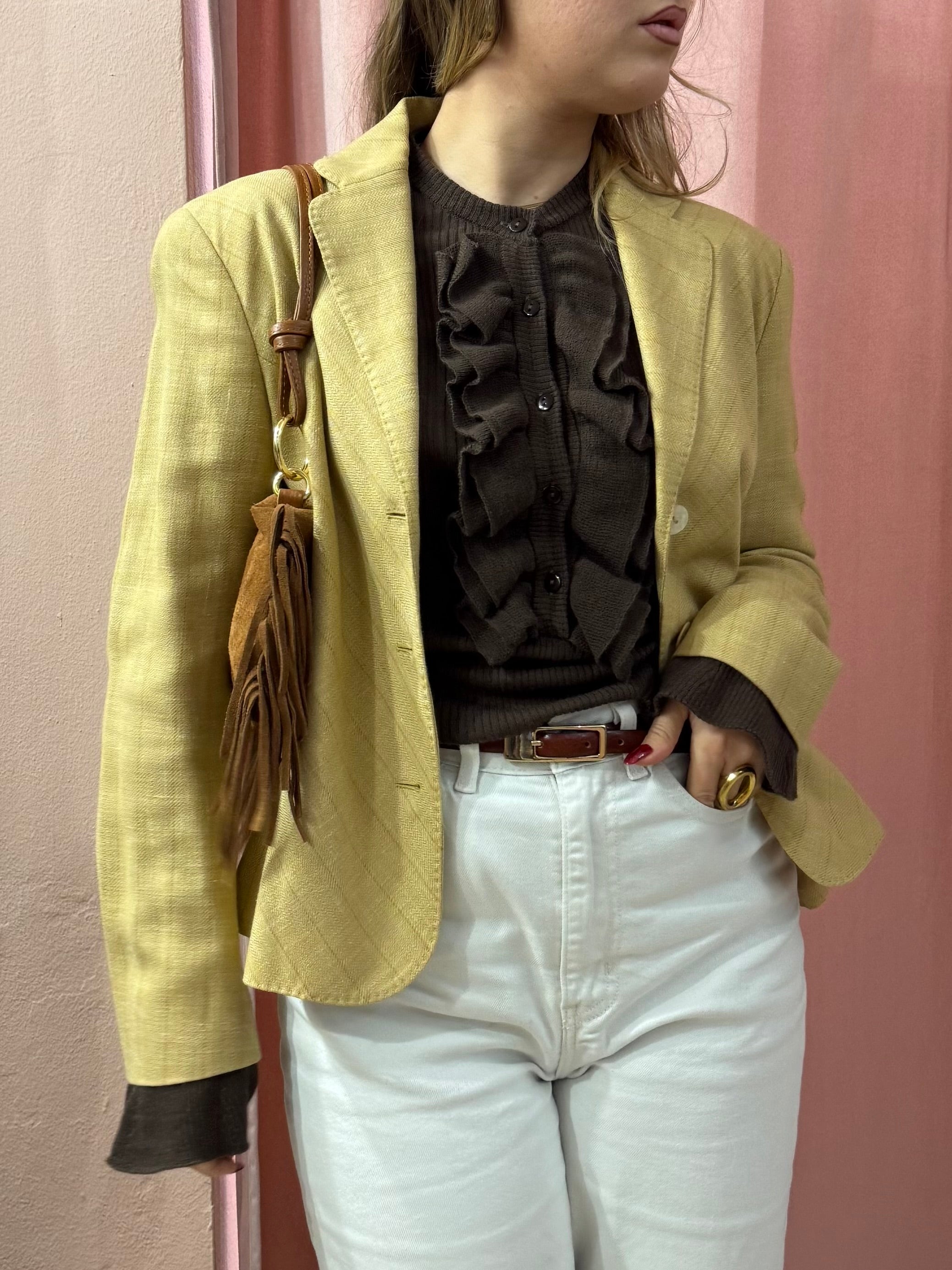 Blazer Genny lana e lino