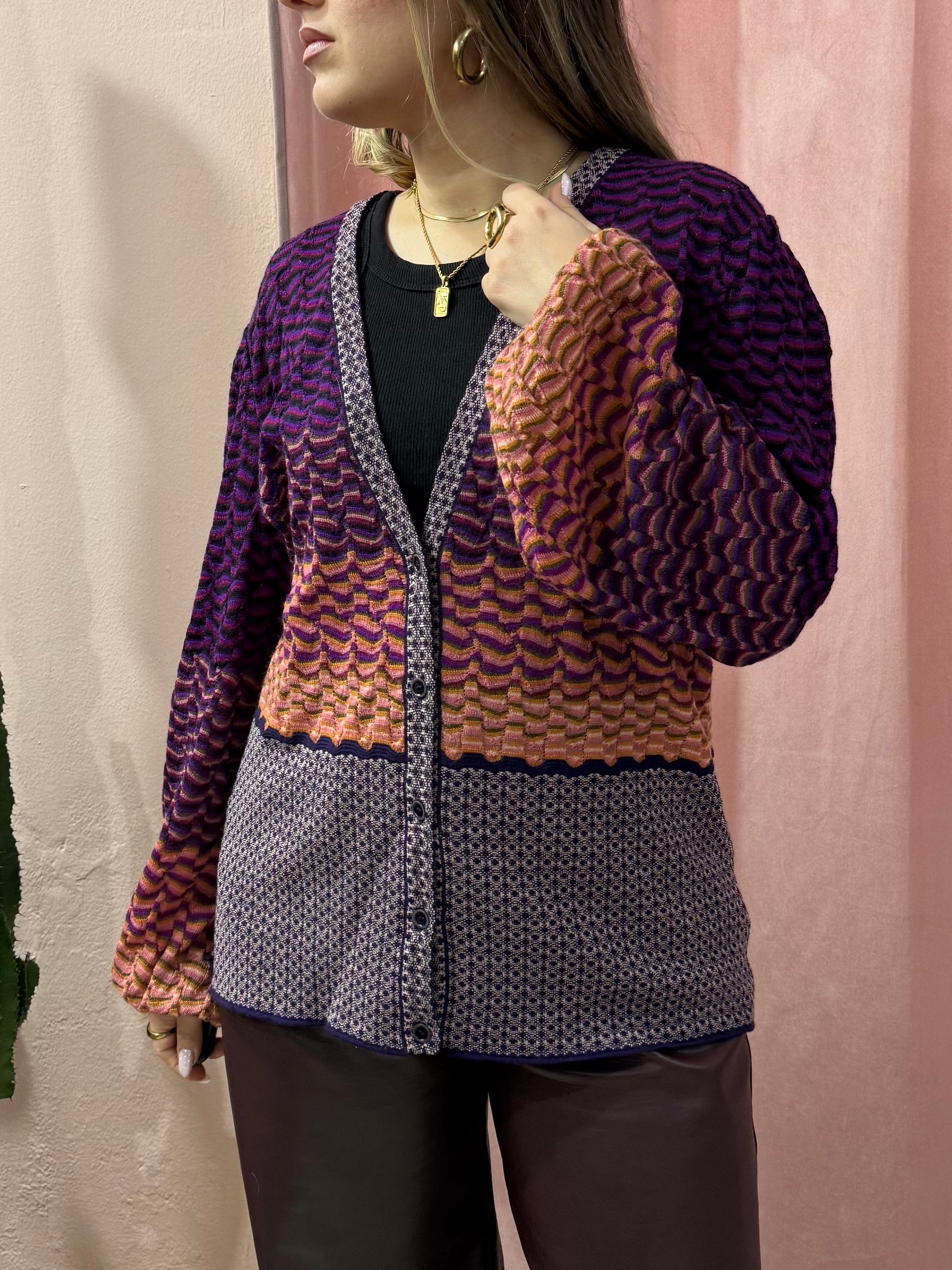 Cardigan Missoni lana e mohair