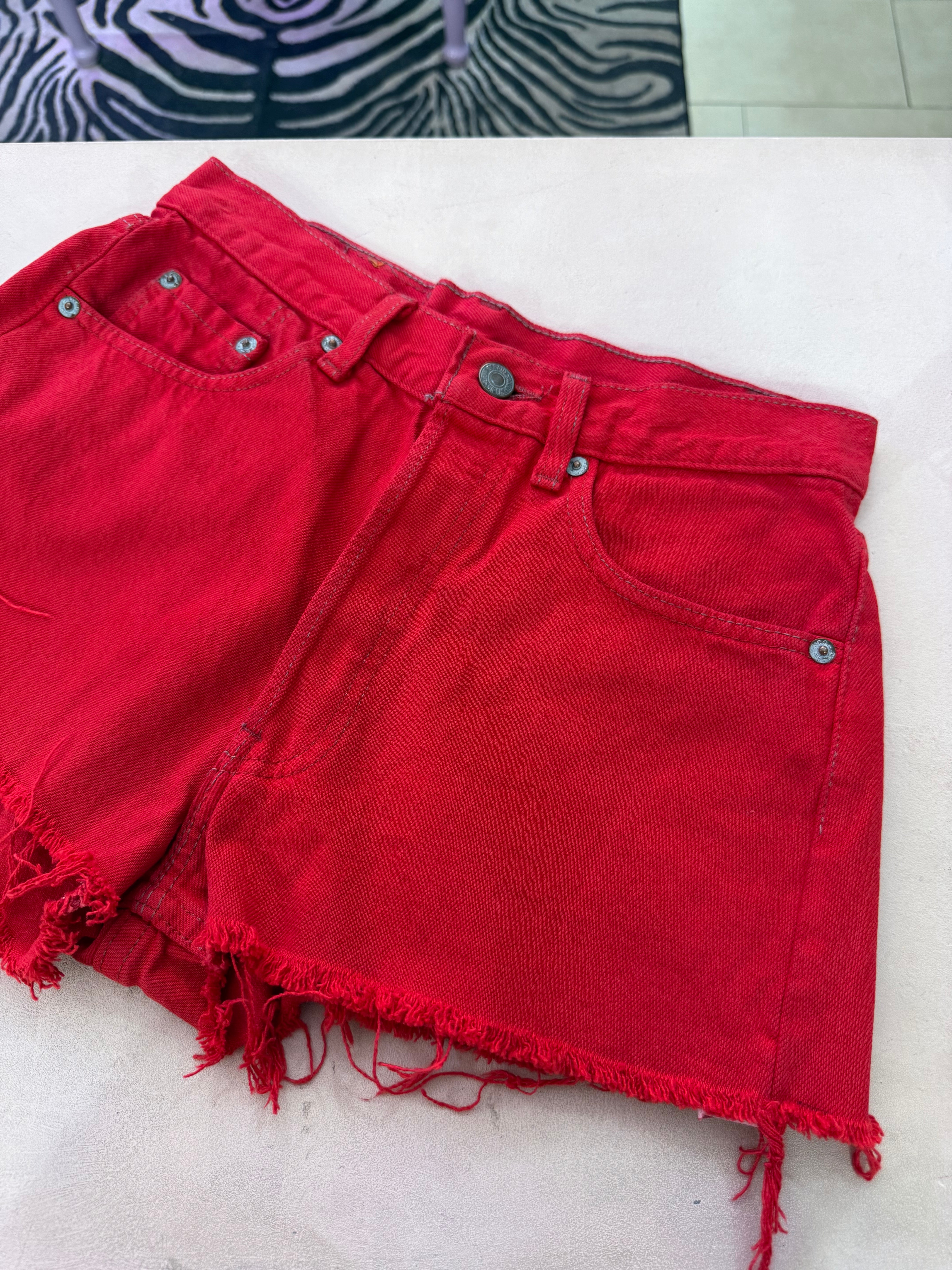 Shorts Levis vintage rosso