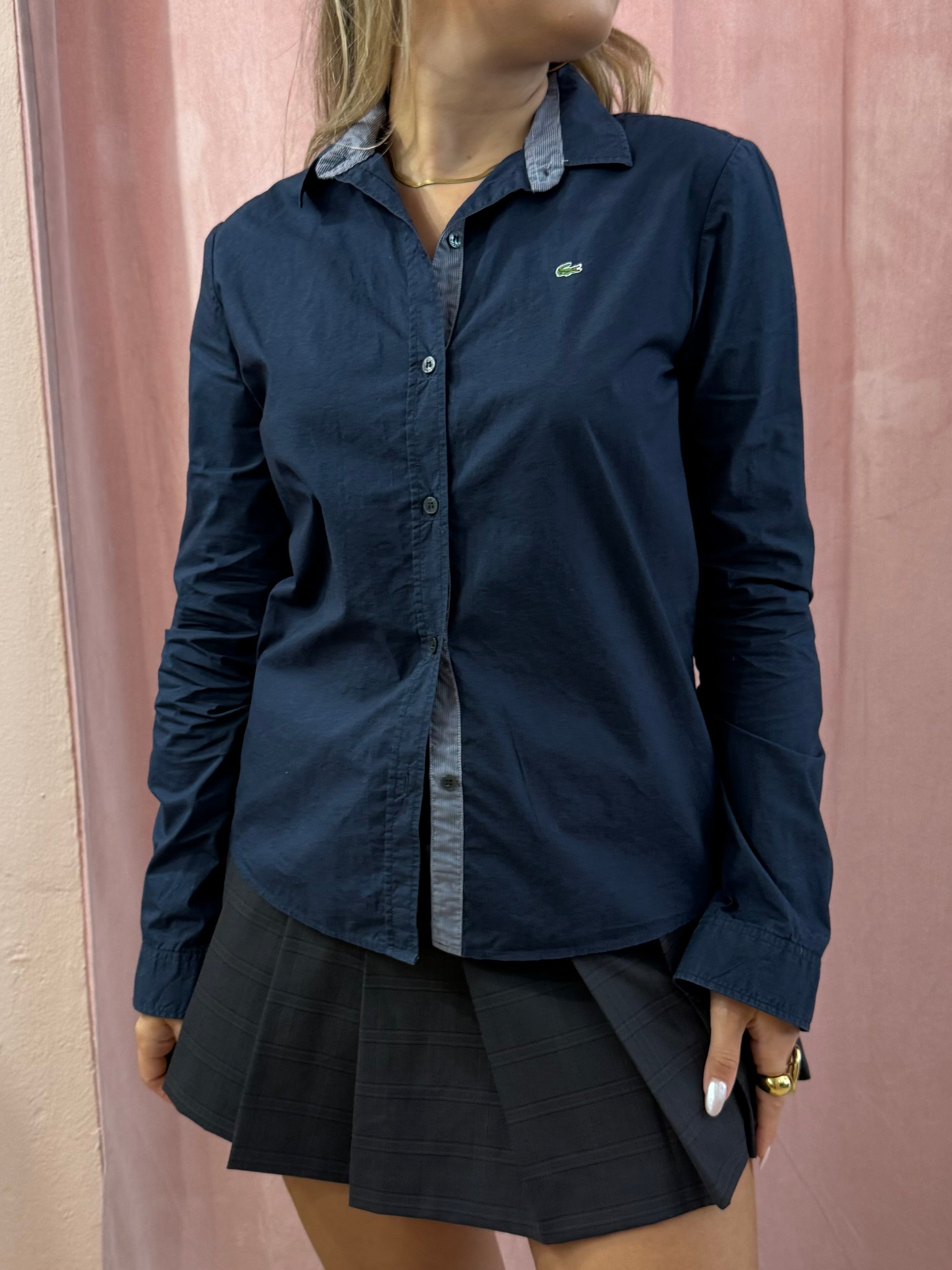 Camicia Lacoste blu notte