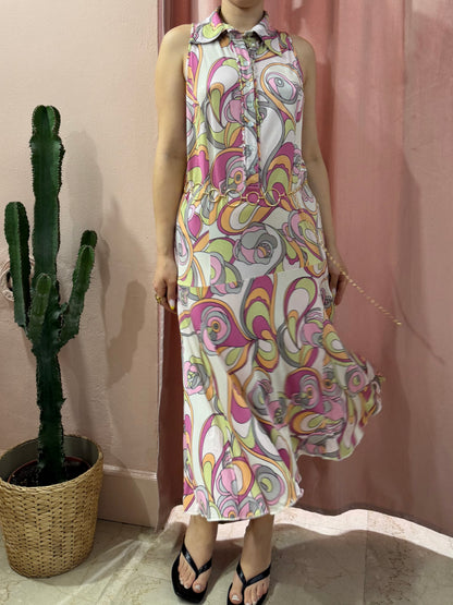 Vestito Benetton 2000 fantasia colorata