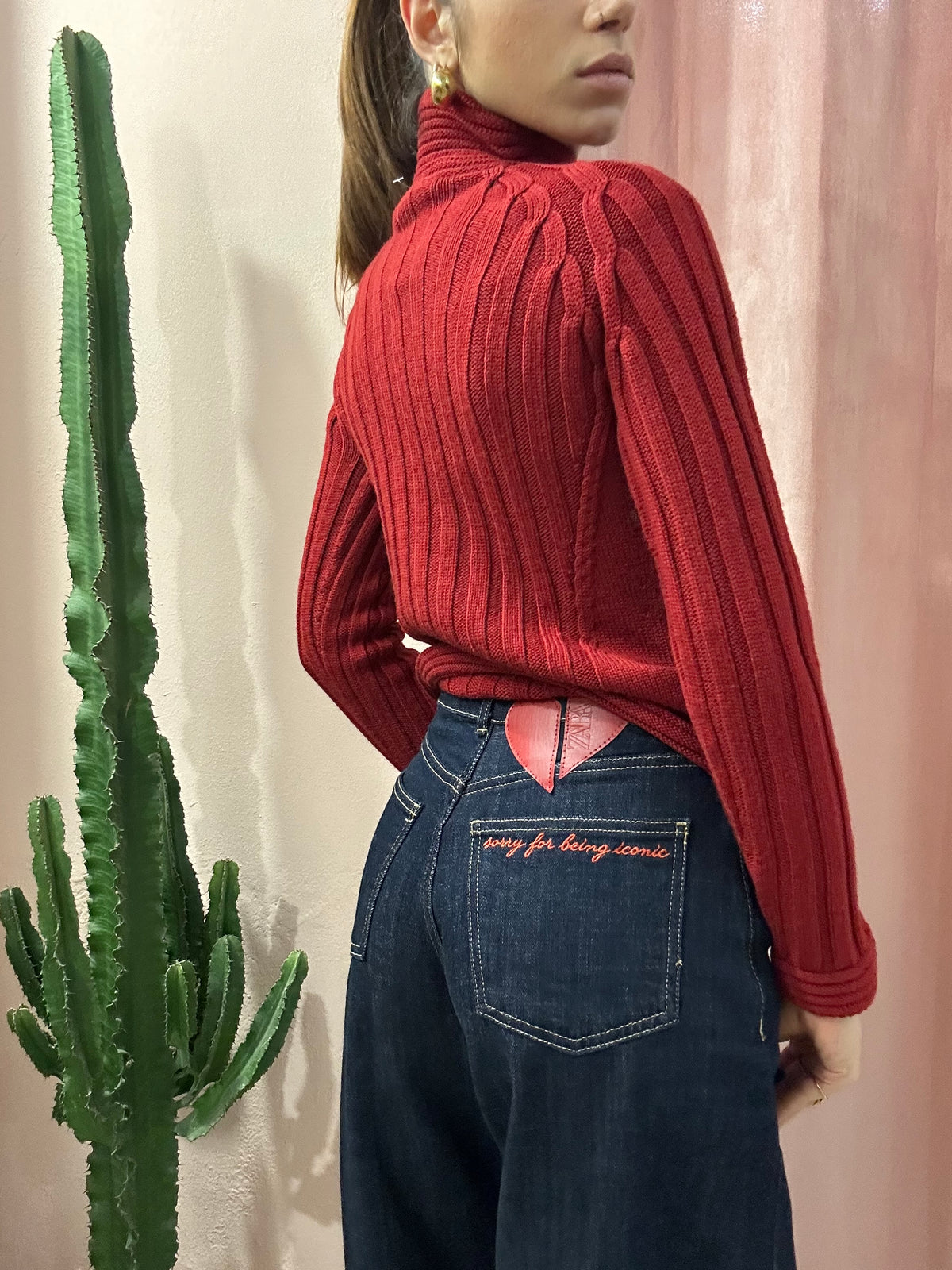 Maglione dolcevita Max Mara rosso