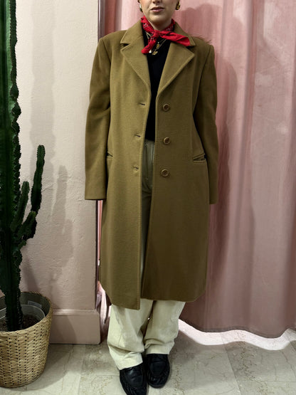 Cappotto cammello in pura lana