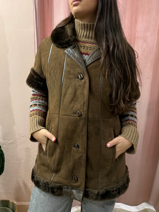 Montone Shearling cioccolato