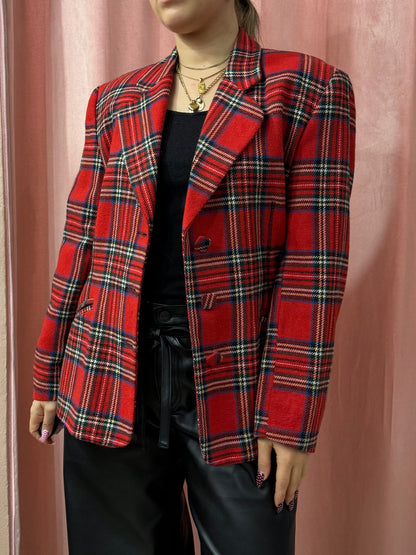 Blazer scozzese avvitato