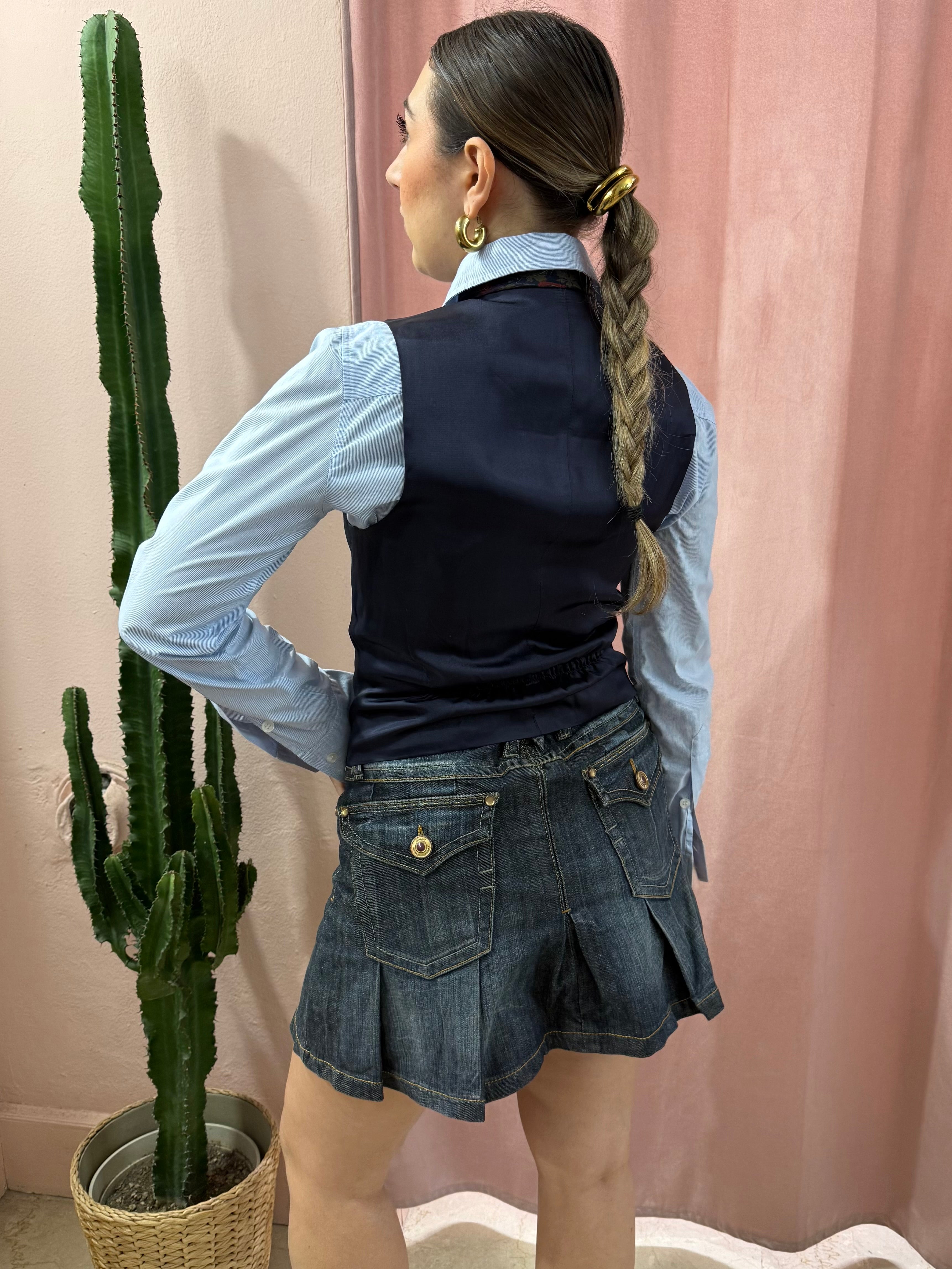 Gilet sartoriale blu notte