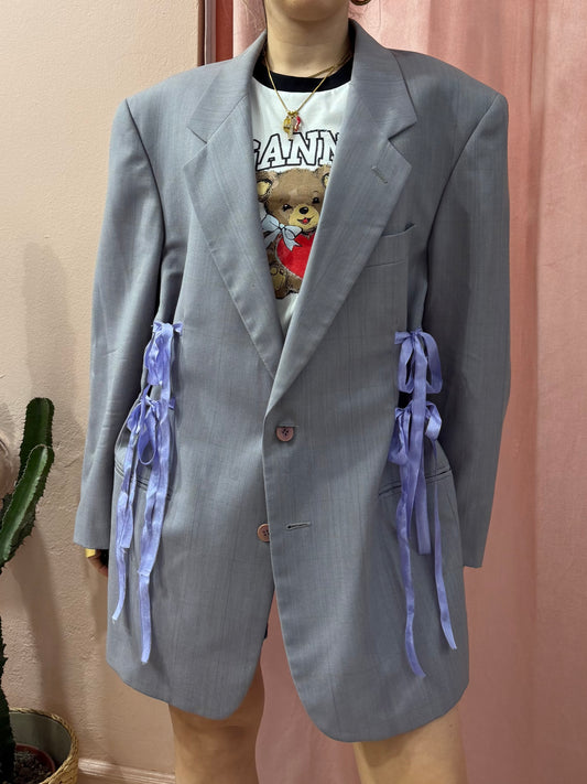 Blazer upcycling fiocchi lilla