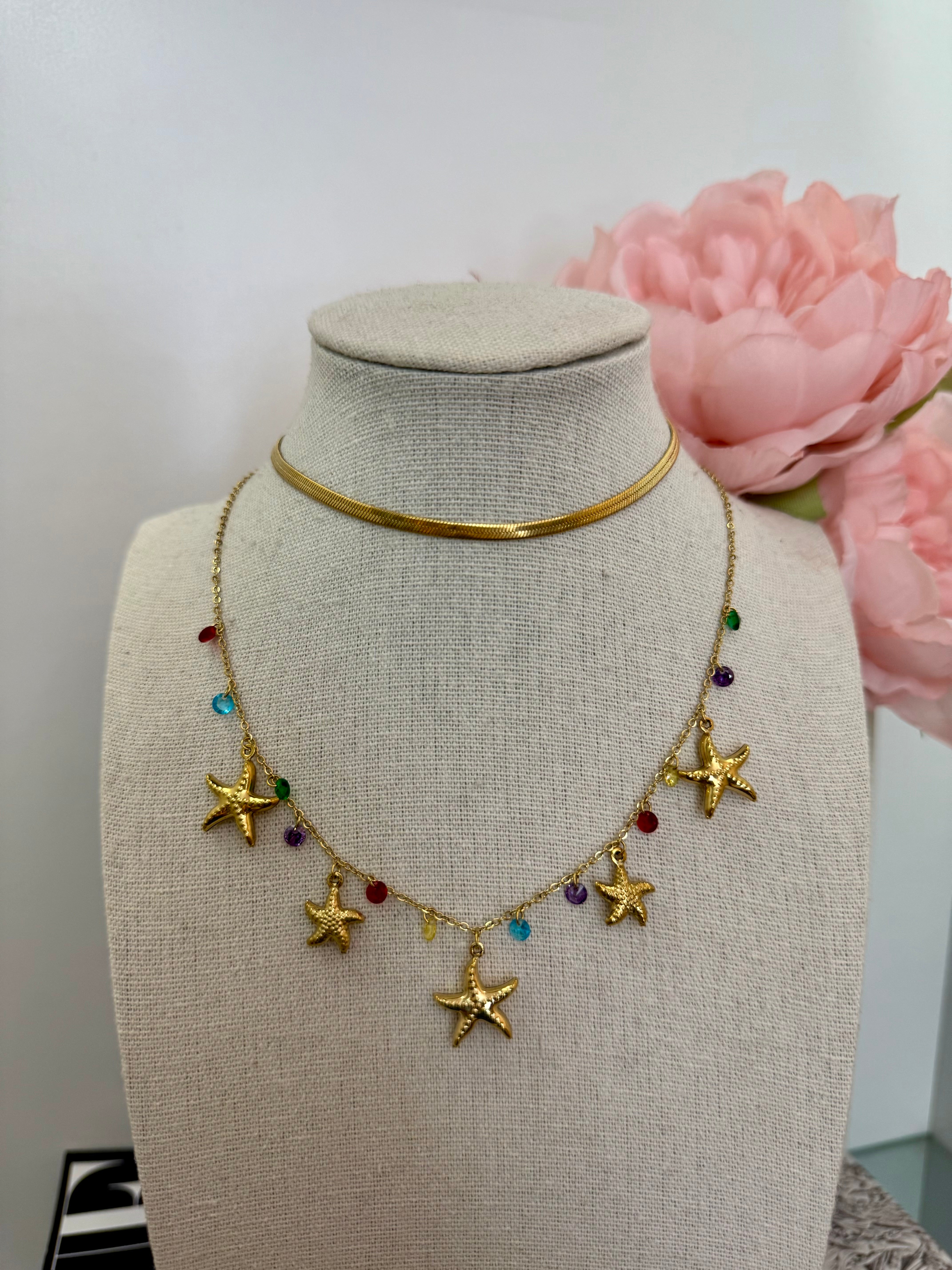 Collana multicharm stella marina