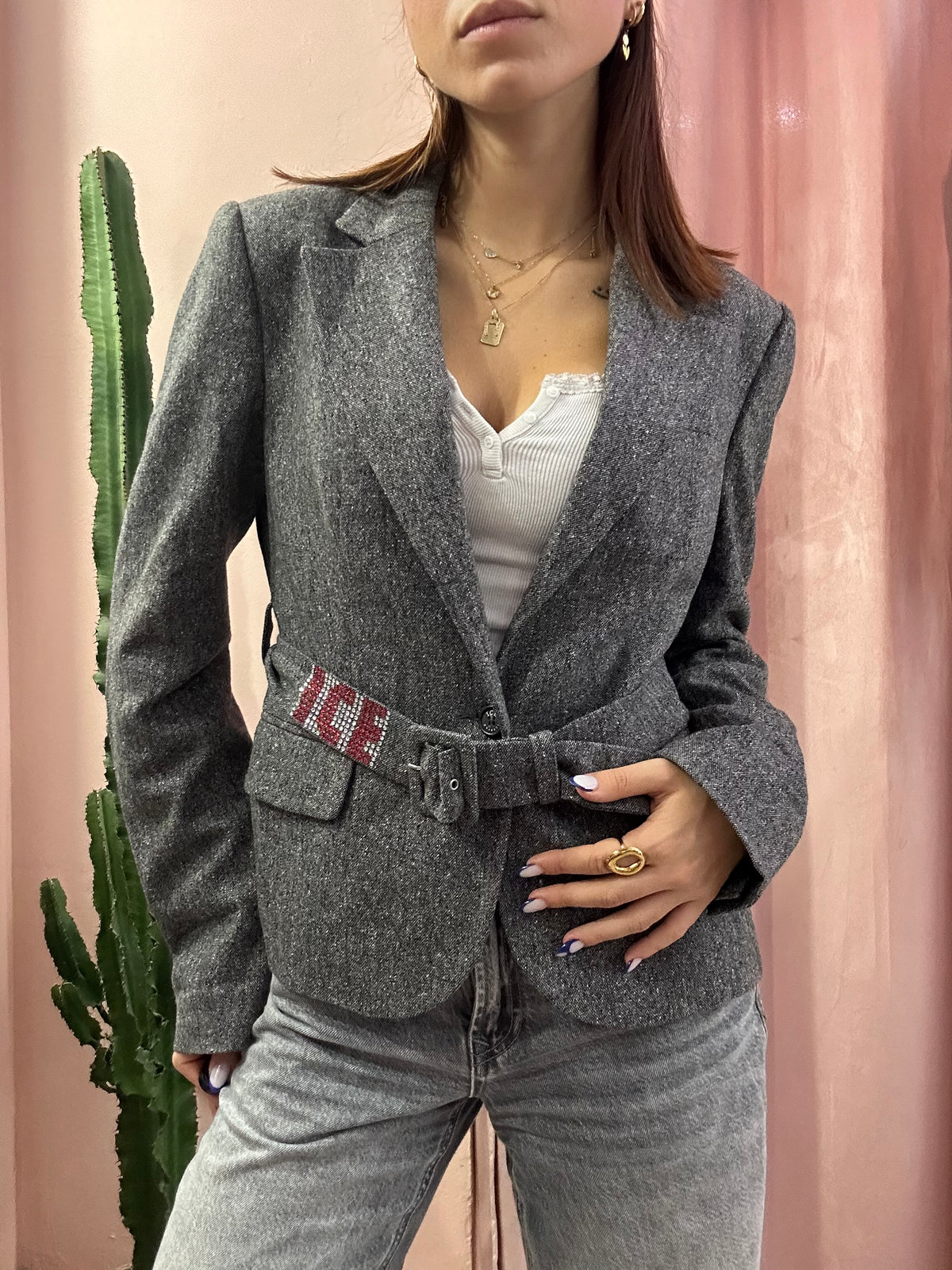 Blazer Iceberg 00s lana e seta