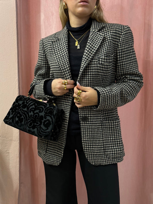 Blazer vintage pied de poule