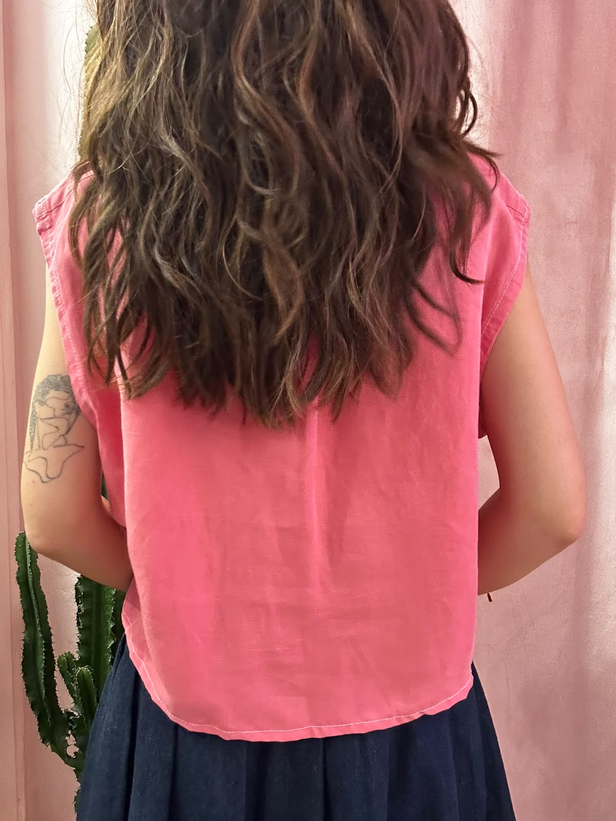 Camicia Ralph Lauren upcycling fiocco fragola