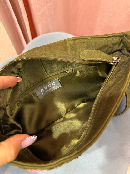 Borsa baguette con paillettes