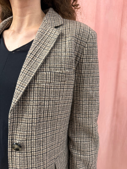 Blazer Iblues principe di Galles con toppe scamosciate