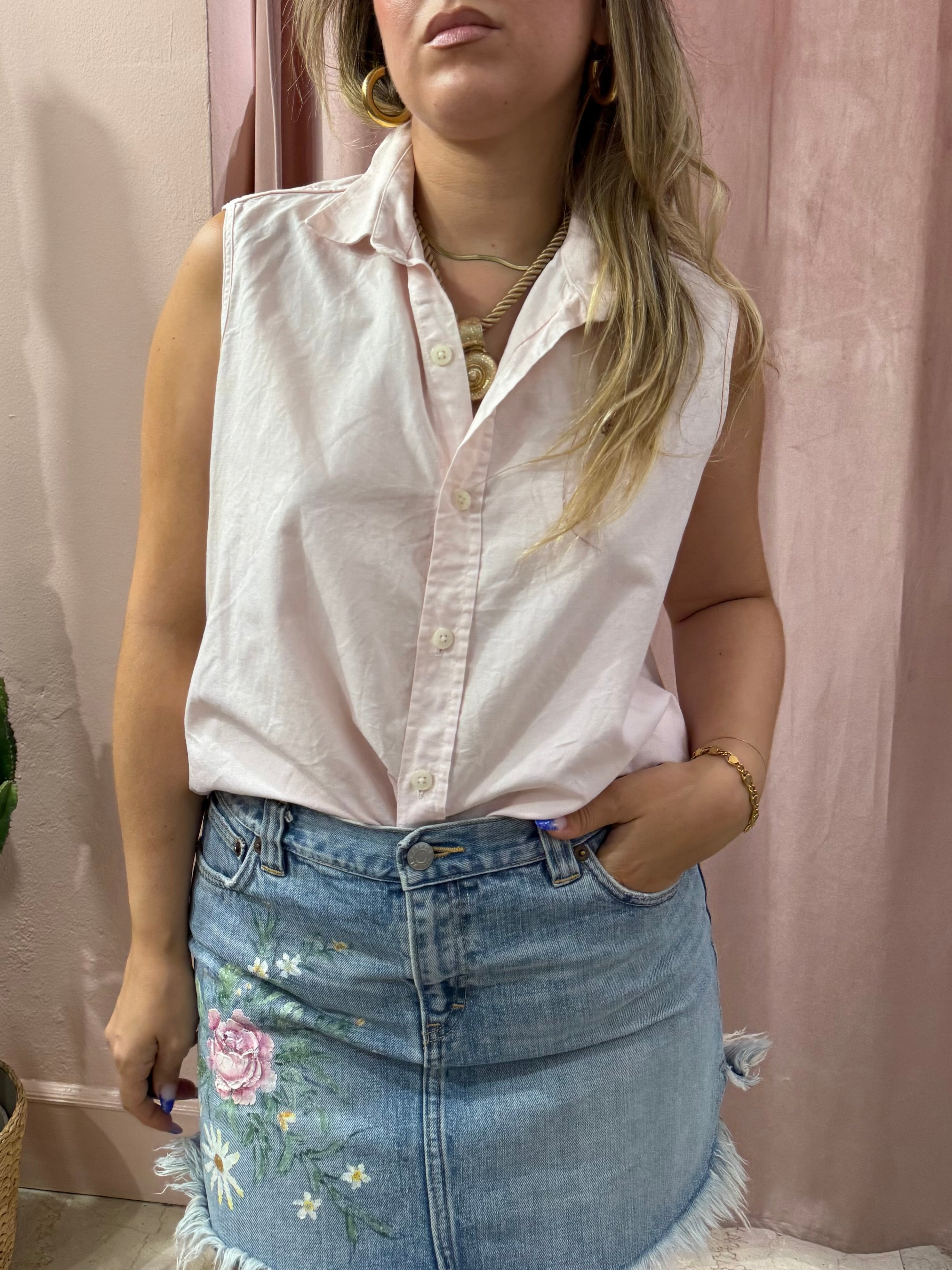 Minigonna Ralph Lauren in denim ricamata