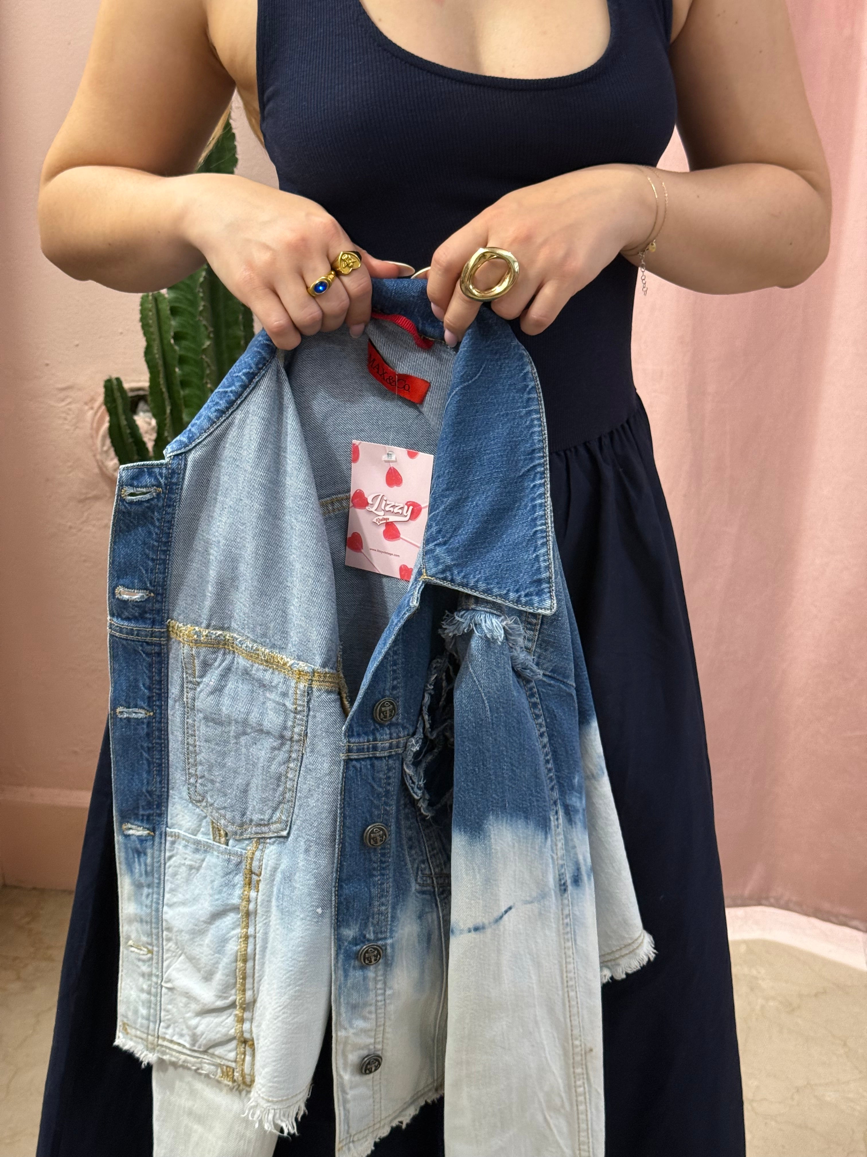 Giacca in denim Max&co con fiore
