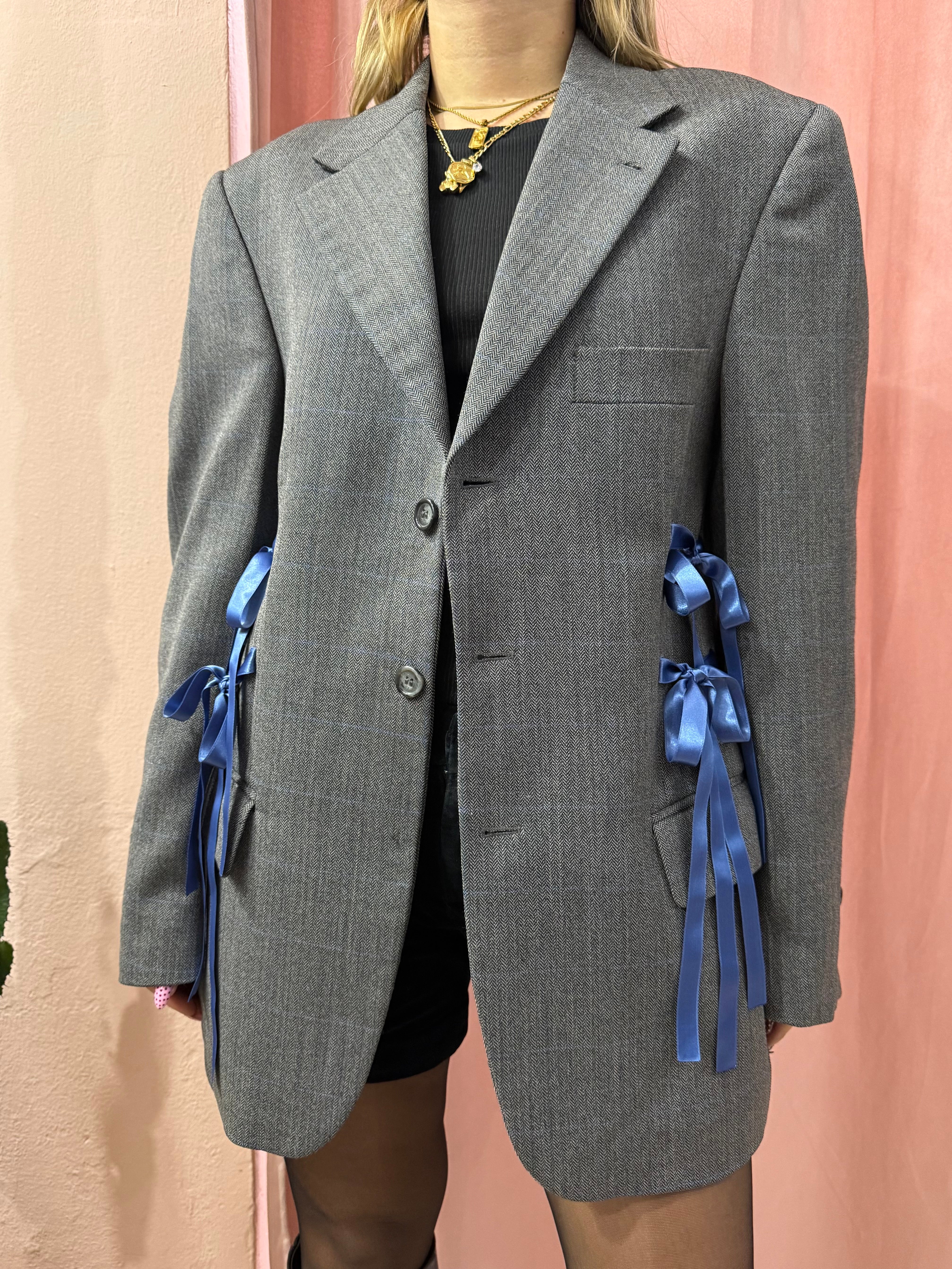 Blazer upcycling fiocchi grey