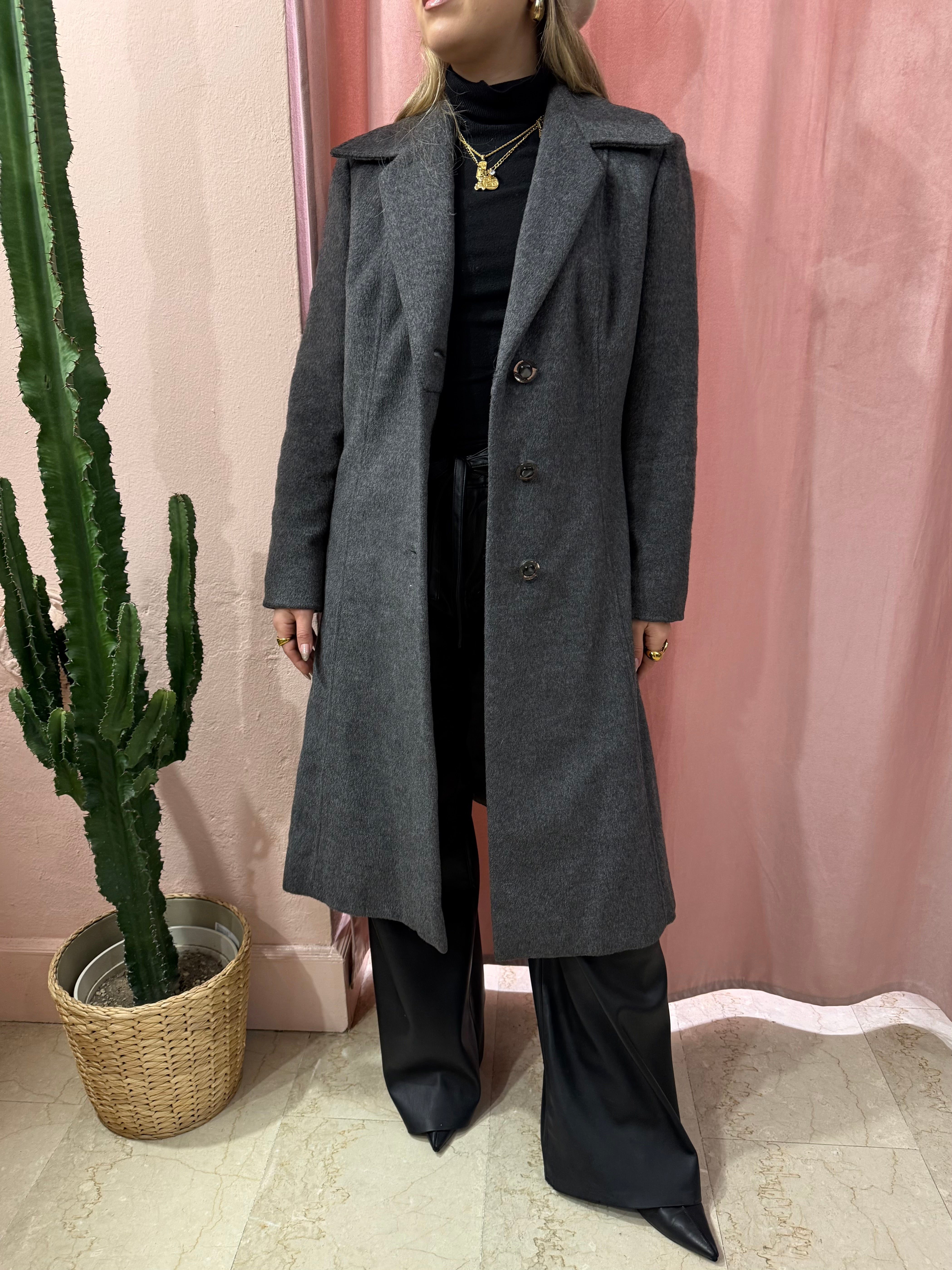 Cappotto sartoriale in lama grigio