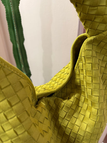 Borsa Bottega verde acido