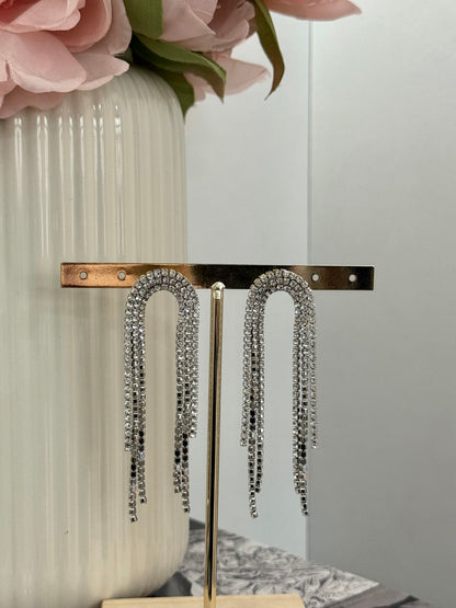 Orecchini pendenti Cascata gold/silver