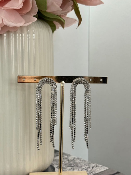 Orecchini pendenti Cascata gold/silver